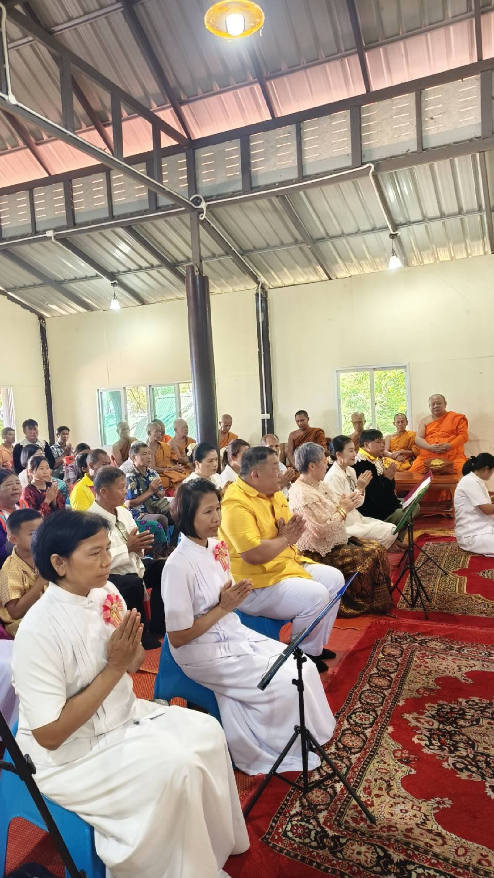 ภาพร่วมพิธีกรรมวัดพระธรรมจาริกห้วยส้าน(ลีซอ)