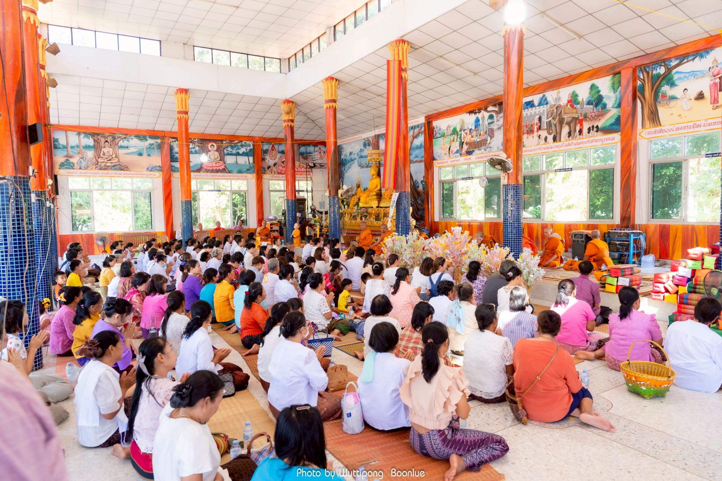 ภาพร่วมพิธีกรรมวัดชมพูวนาราม