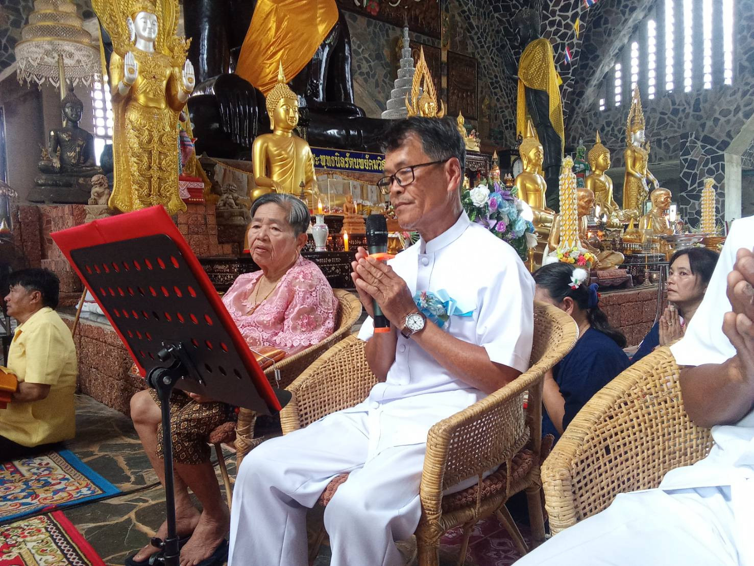 ภาพกล่าวคำถวายกฐินวัดอ่างเสือดำ