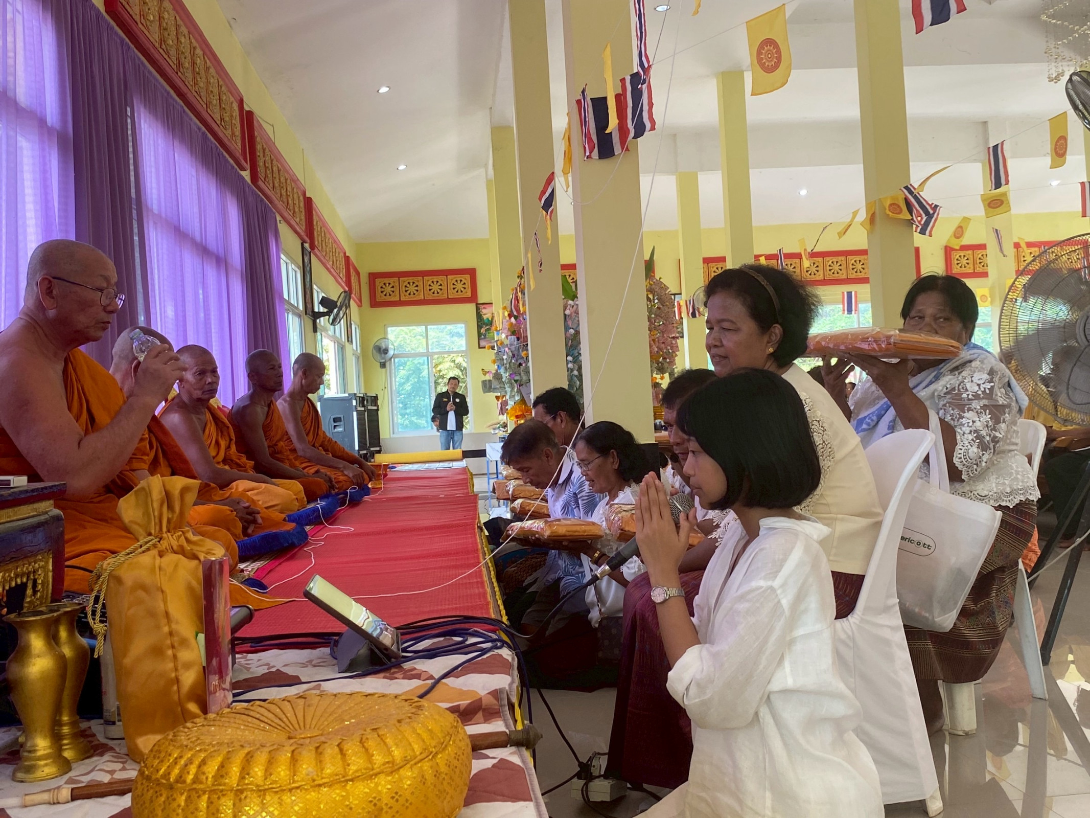 ภาพกล่าวคำถวายกฐินวัดแหลมบ่อท่อ