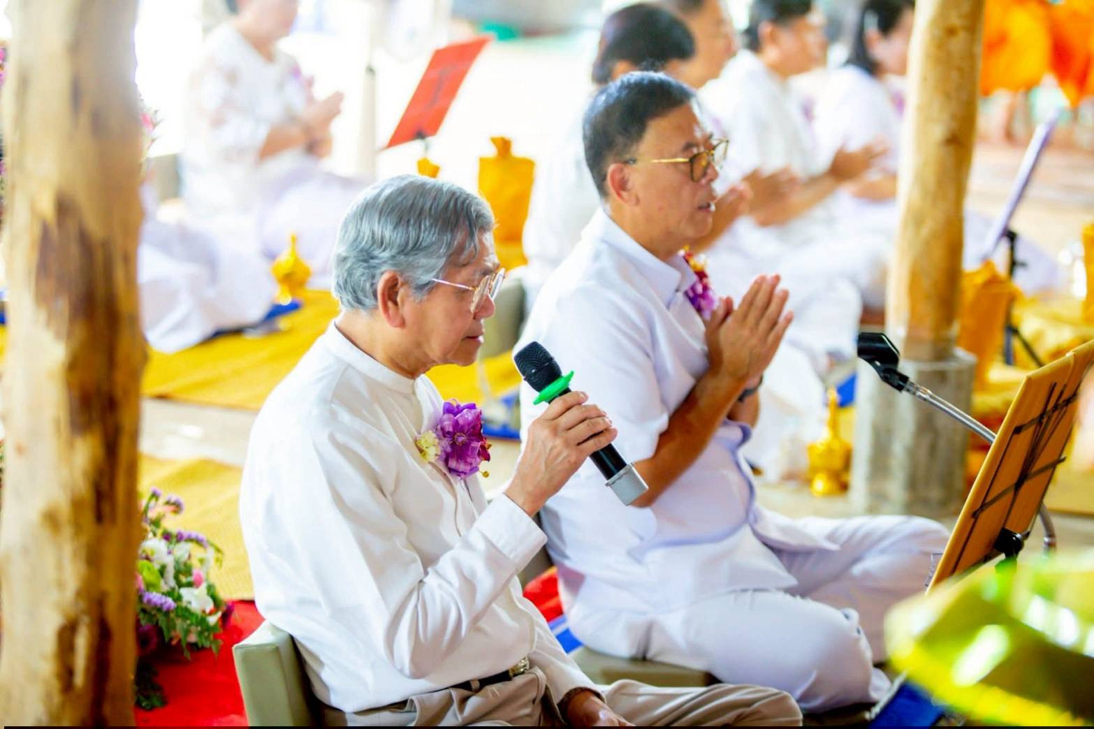 ภาพกล่าวคำถวายกฐินธุดงคสถานวังทรายพูน