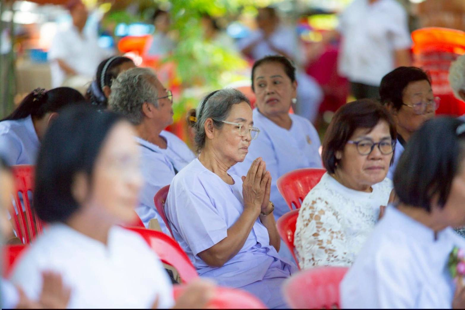 ภาพร่วมพิธีกรรมธุดงคสถานวังทรายพูน