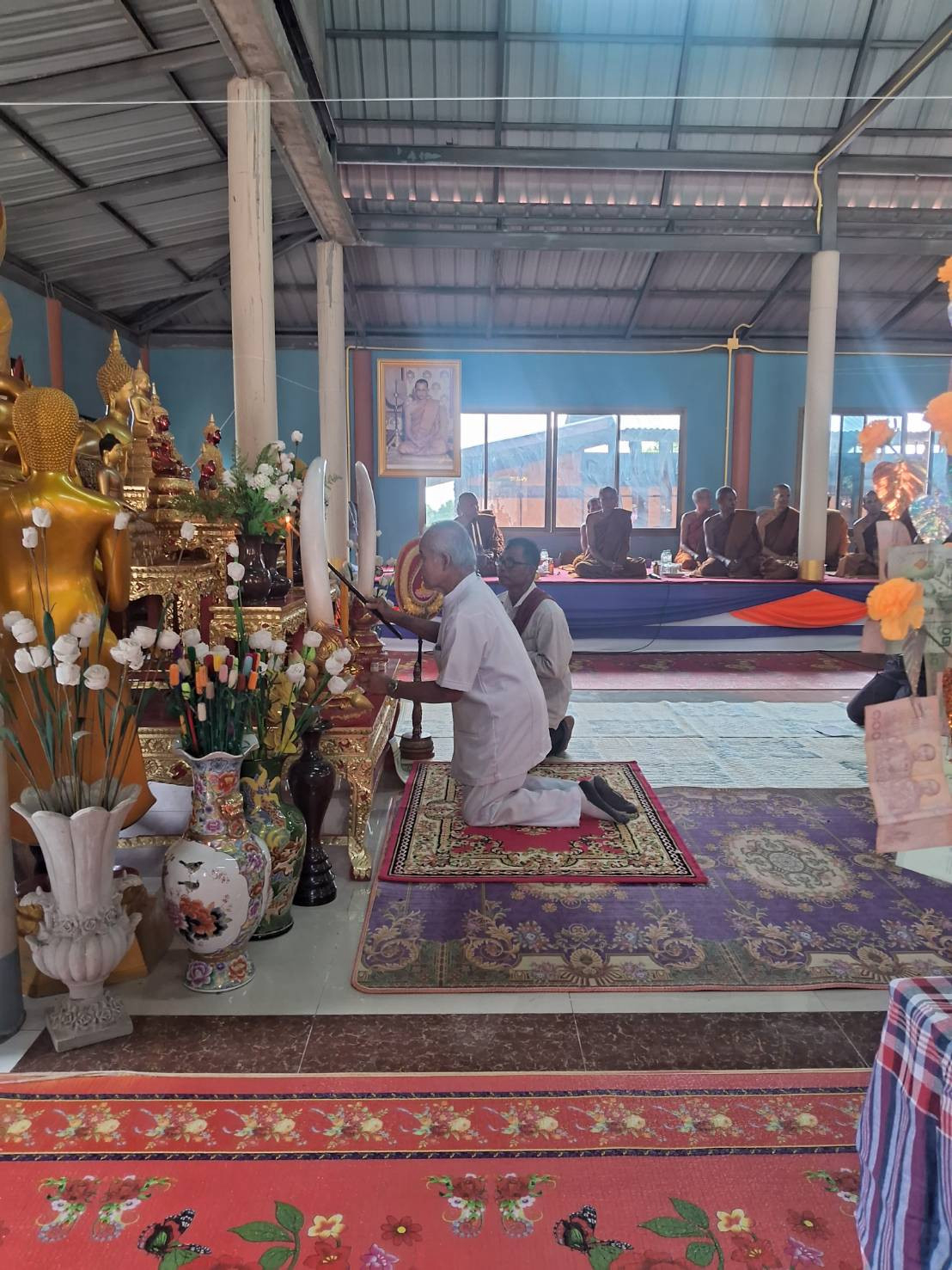 ภาพร่วมพิธีกรรมสำนักสงฆ์วัดป่าสยาเย็น