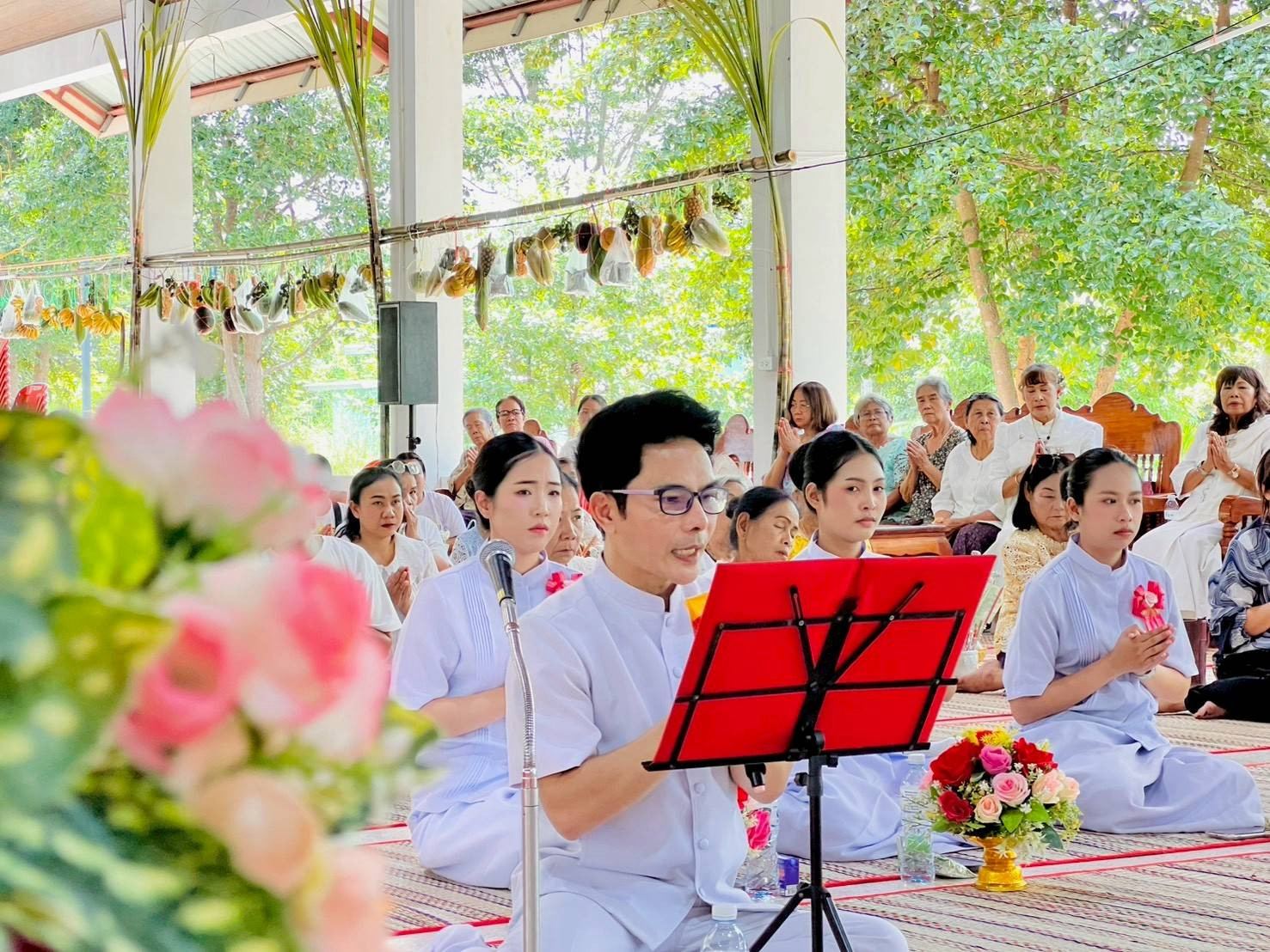 ภาพกล่าวคำถวายกฐินวัดบ้านคำเจริญ