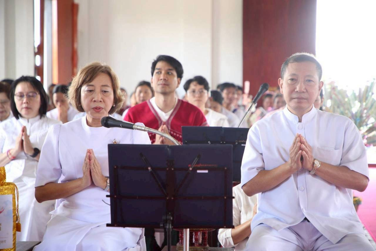 ภาพกล่าวคำถวายกฐินวัดแม่ลาย