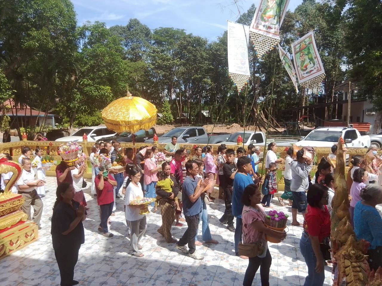 ภาพร่วมพิธีกรรมวัดมุจลินท์อาภา