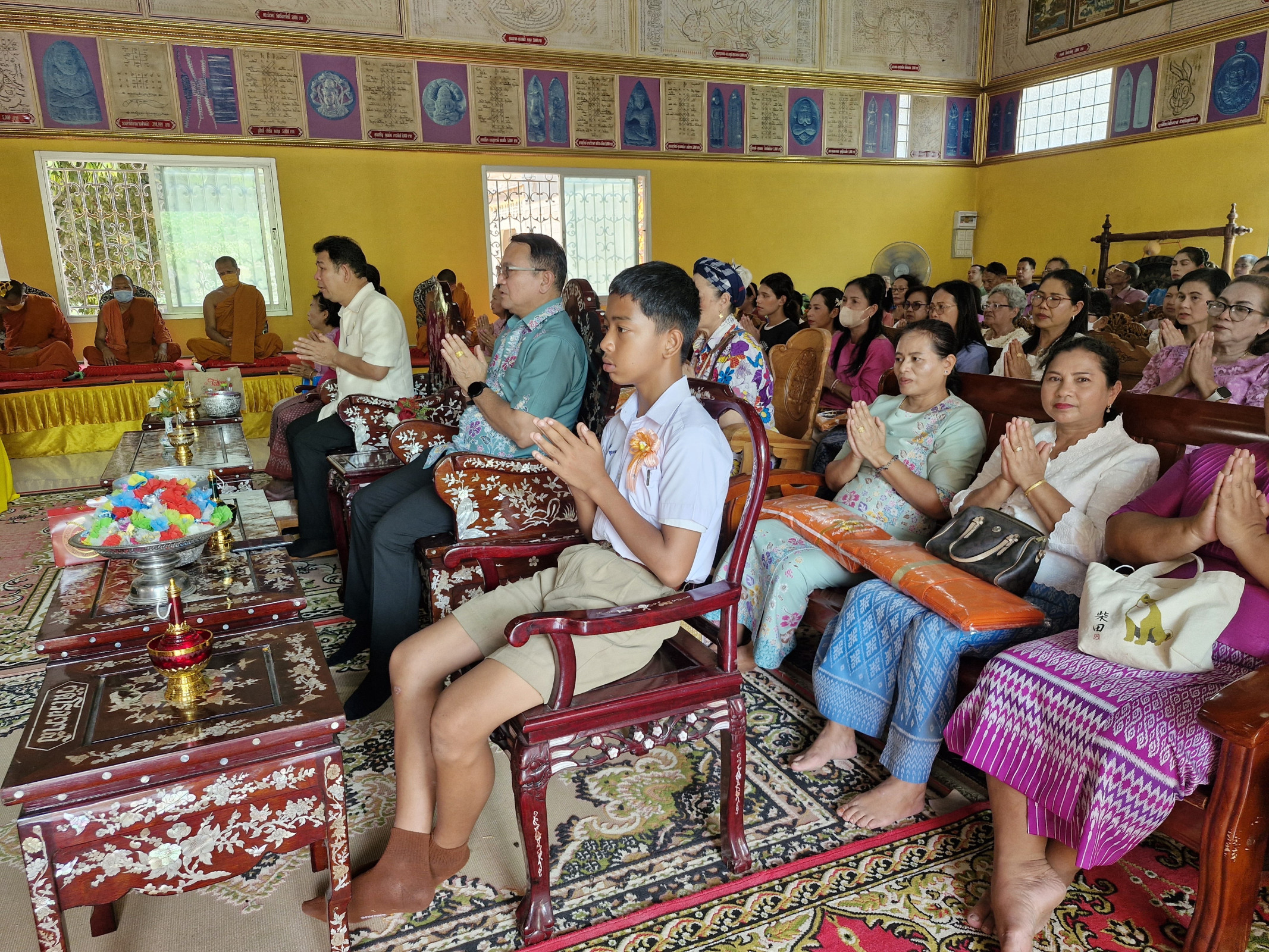 ภาพร่วมพิธีกรรมวัดโรงวาส