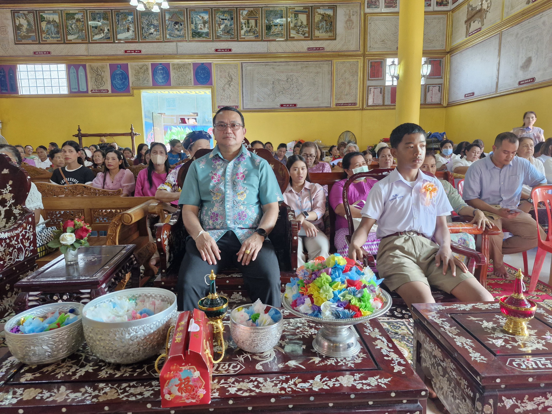 ภาพร่วมพิธีกรรมวัดโรงวาส