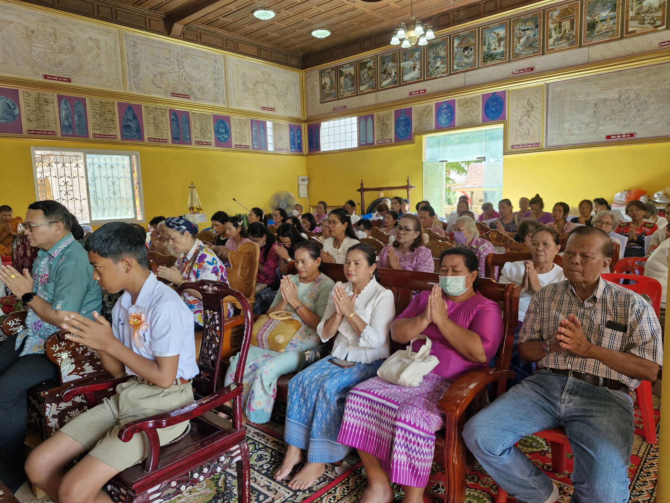 ภาพร่วมพิธีกรรมวัดโรงวาส