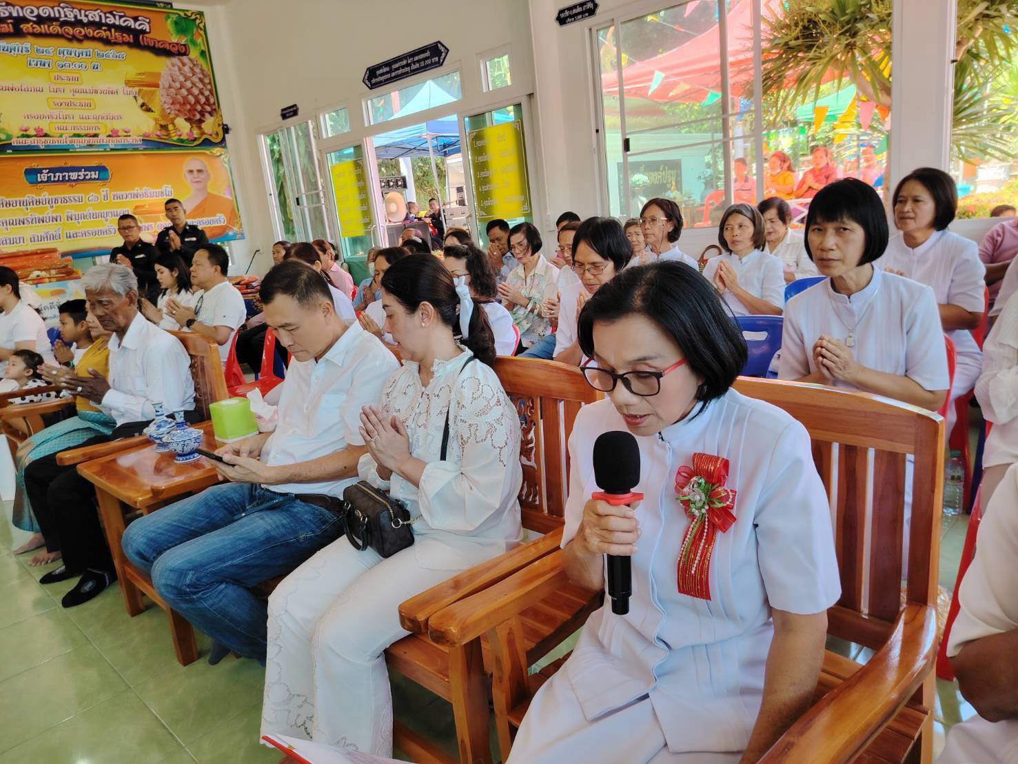 ภาพร่วมพิธีกรรมที่พักสงฆ์สมเด็จองค์ปฐม(เขาควง)