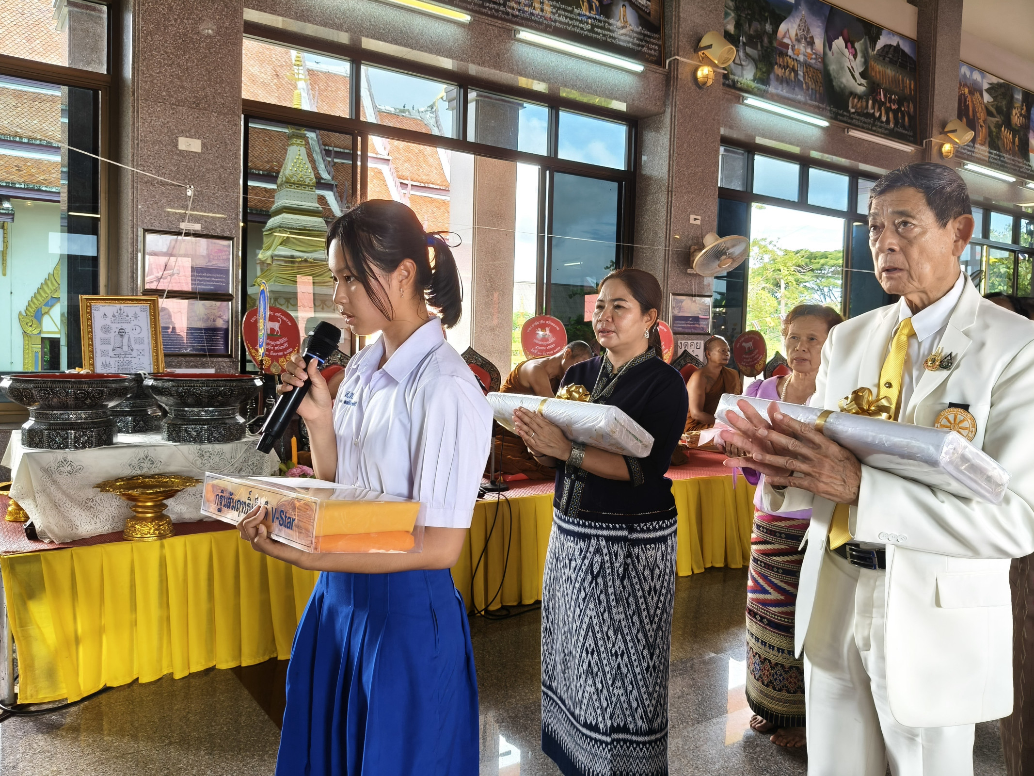 ภาพกล่าวคำถวายกฐินวัดธรรมประดิษฐ์