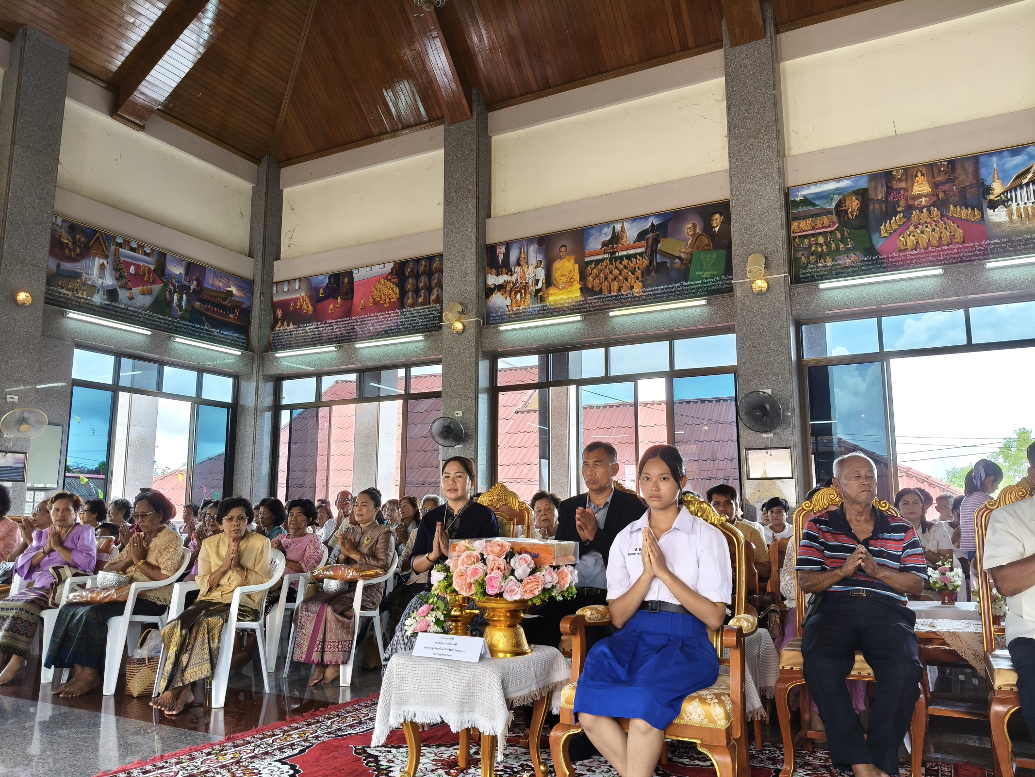 ภาพร่วมพิธีกรรมวัดธรรมประดิษฐ์
