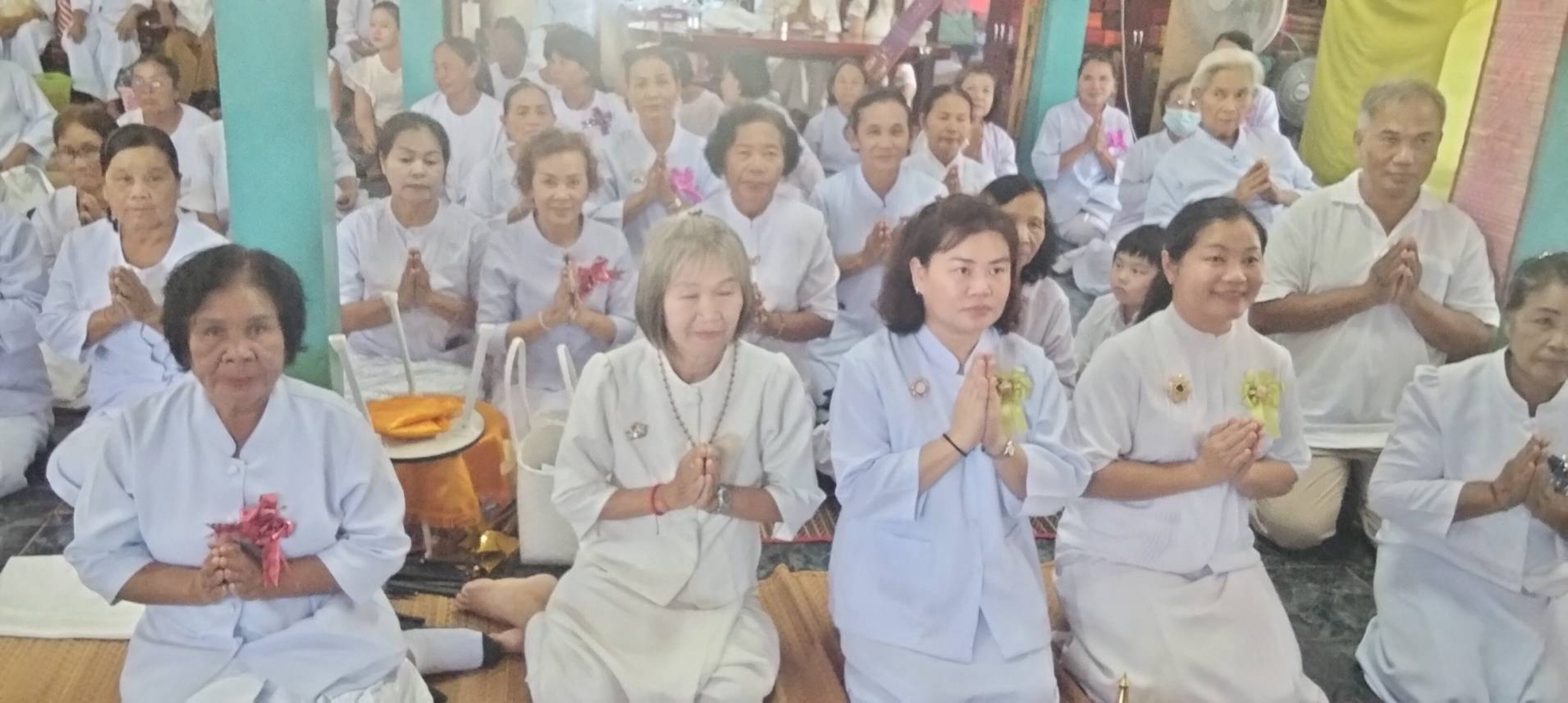 ภาพร่วมพิธีกรรมวัดโนนศรีสวัสดิ์