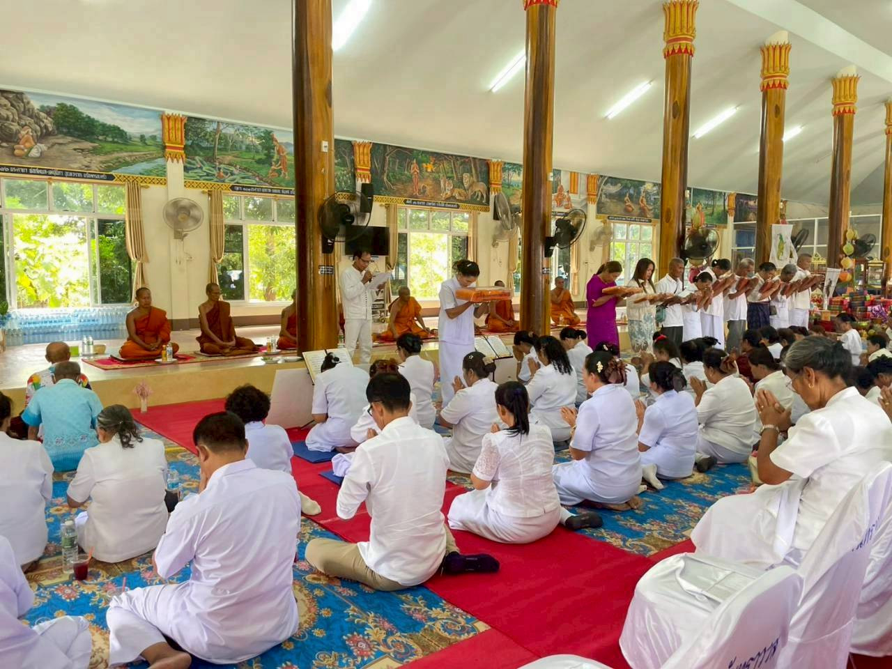 ภาพร่วมพิธีกรรมวัดจันทราวาส