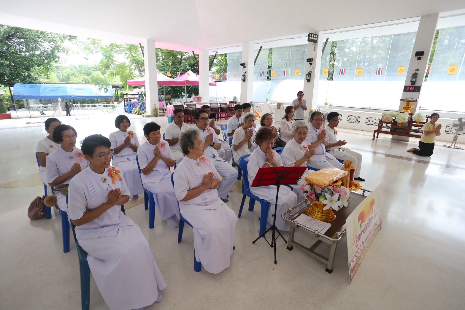 ภาพร่วมพิธีกรรมวัดอุดมธรรมวิมุตติ