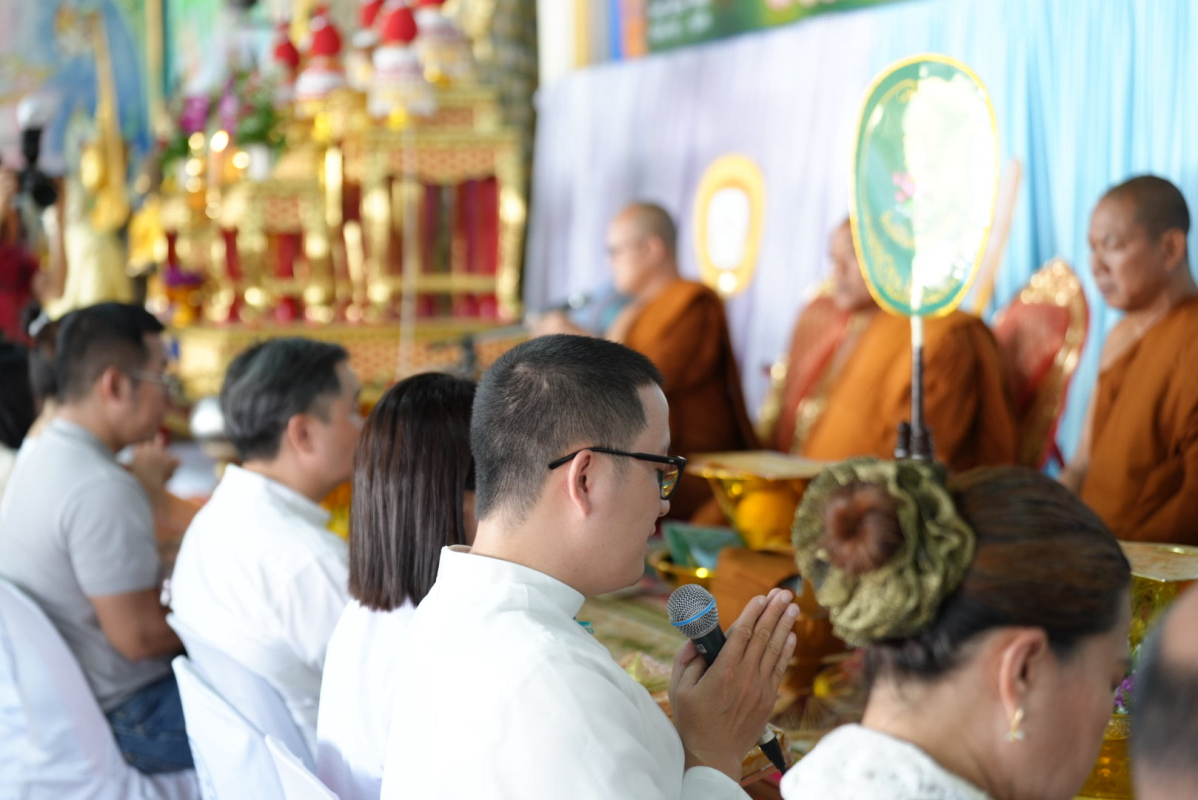 ภาพร่วมพิธีกรรมวัดสกุณาราม