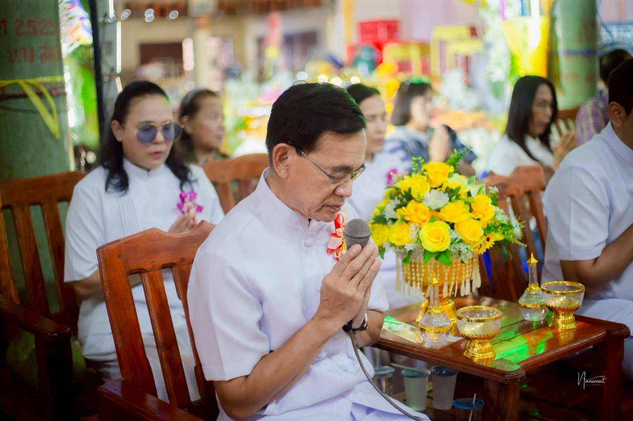 ภาพกล่าวคำถวายกฐินวัดหนองแซง