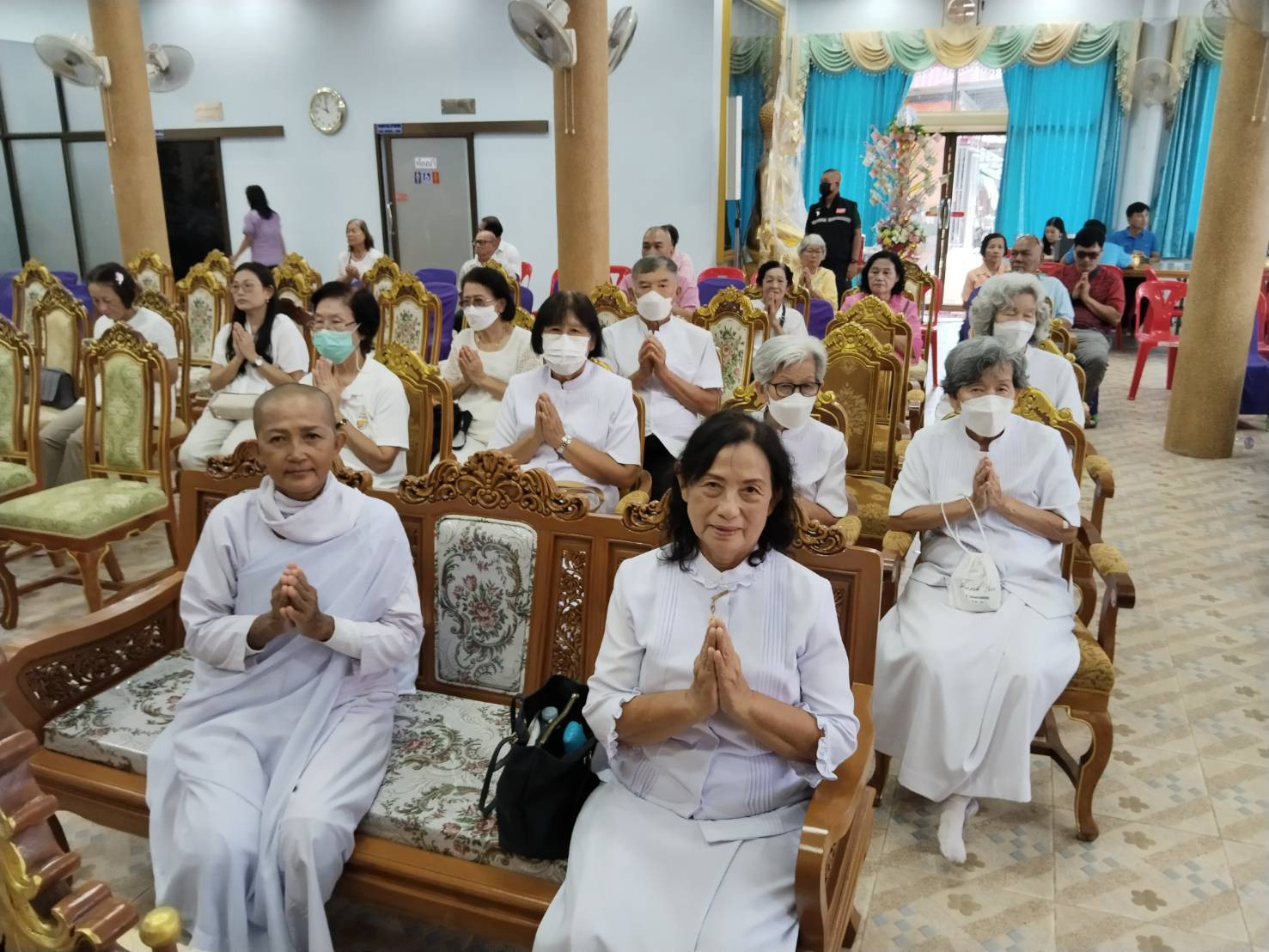 ภาพร่วมพิธีกรรมวัดเทพประสิทธ์คณาวาส
