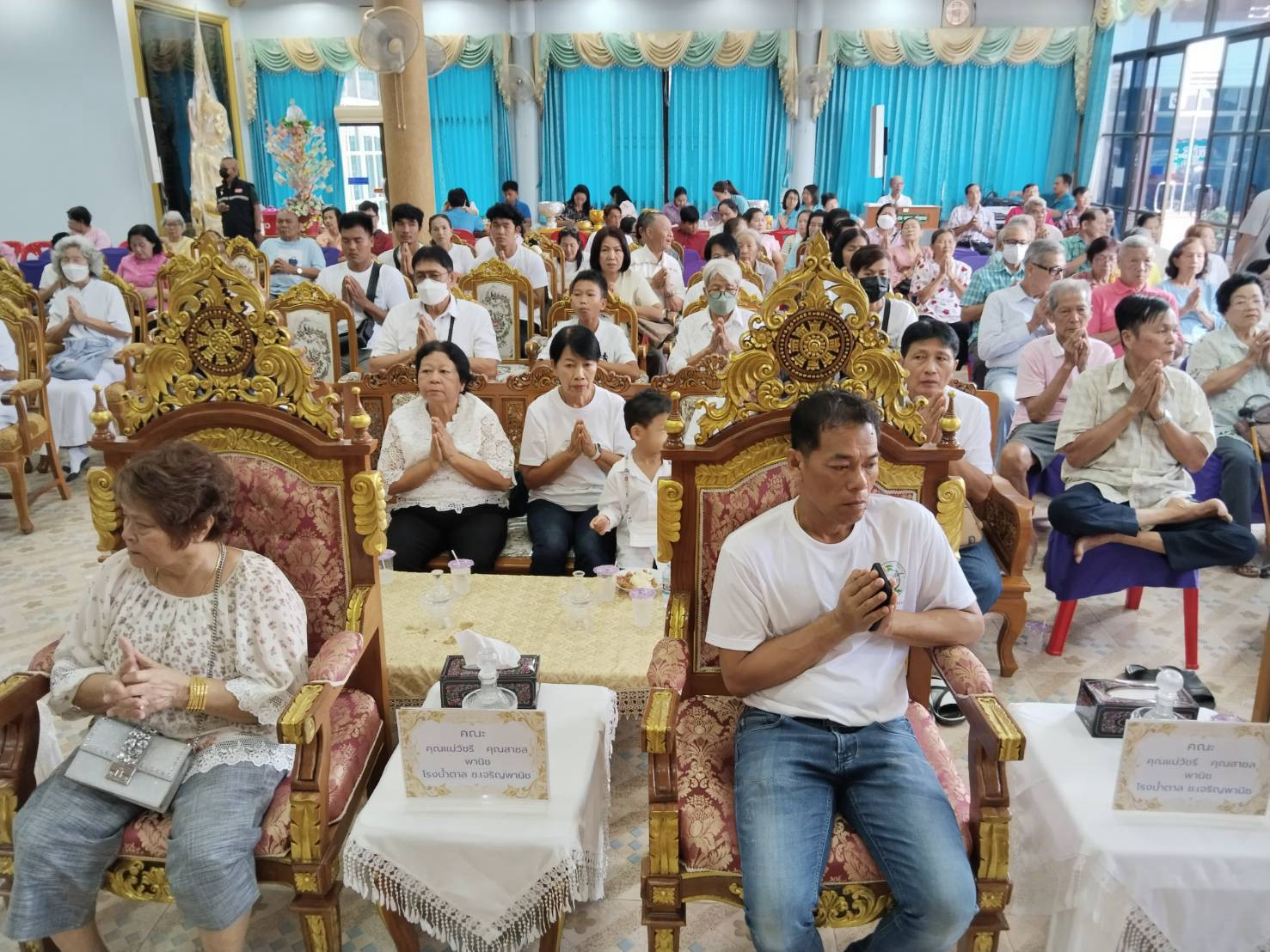 ภาพร่วมพิธีกรรมวัดเทพประสิทธ์คณาวาส