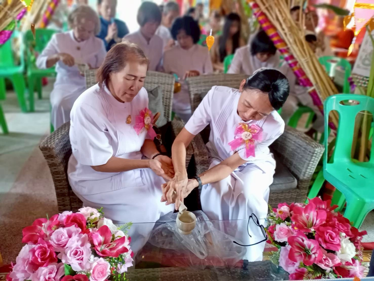 ภาพร่วมพิธีกรรมวัดหนองมุงพัฒนา