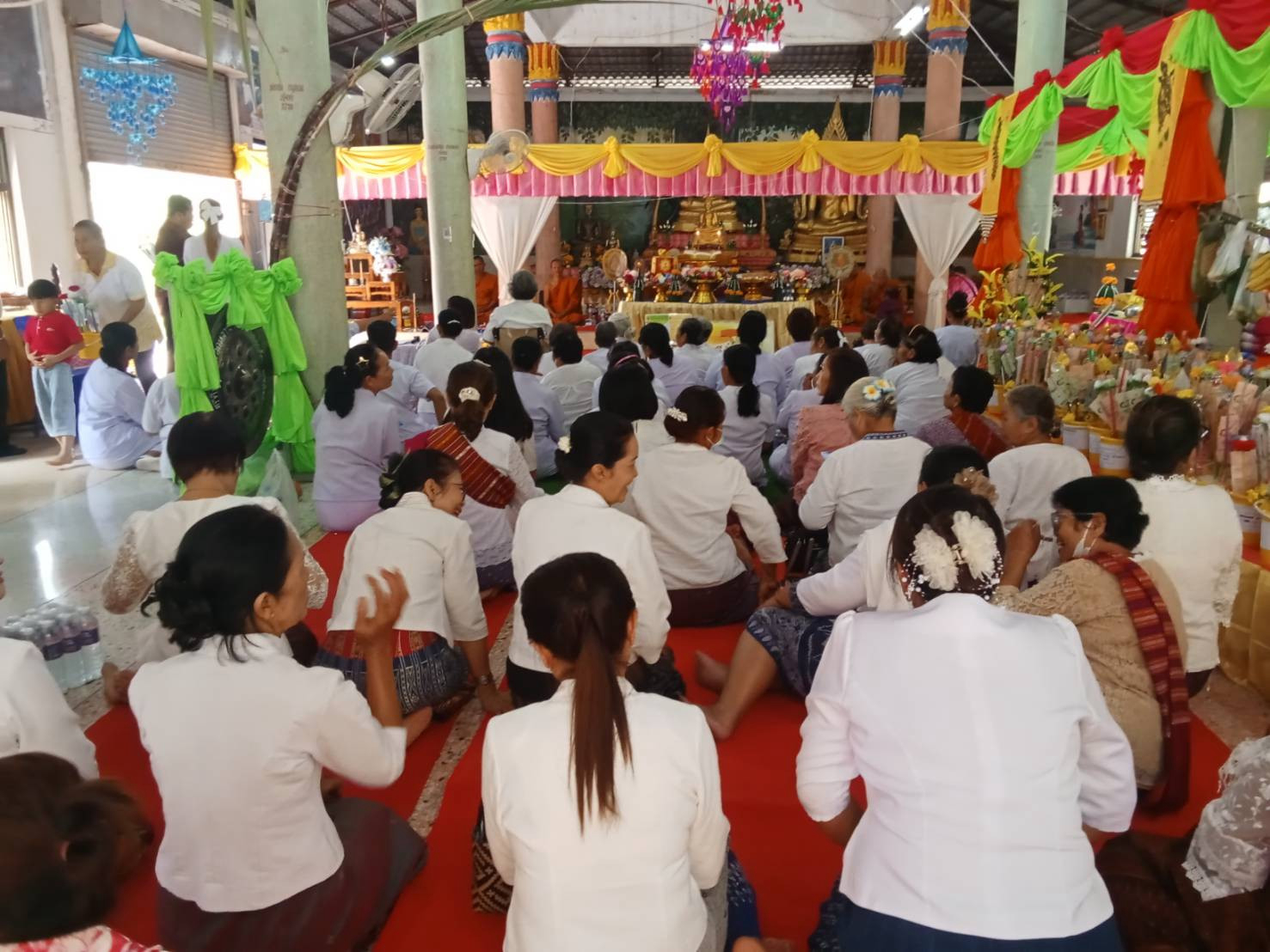 ภาพร่วมพิธีกรรมวัดดอนตะโน