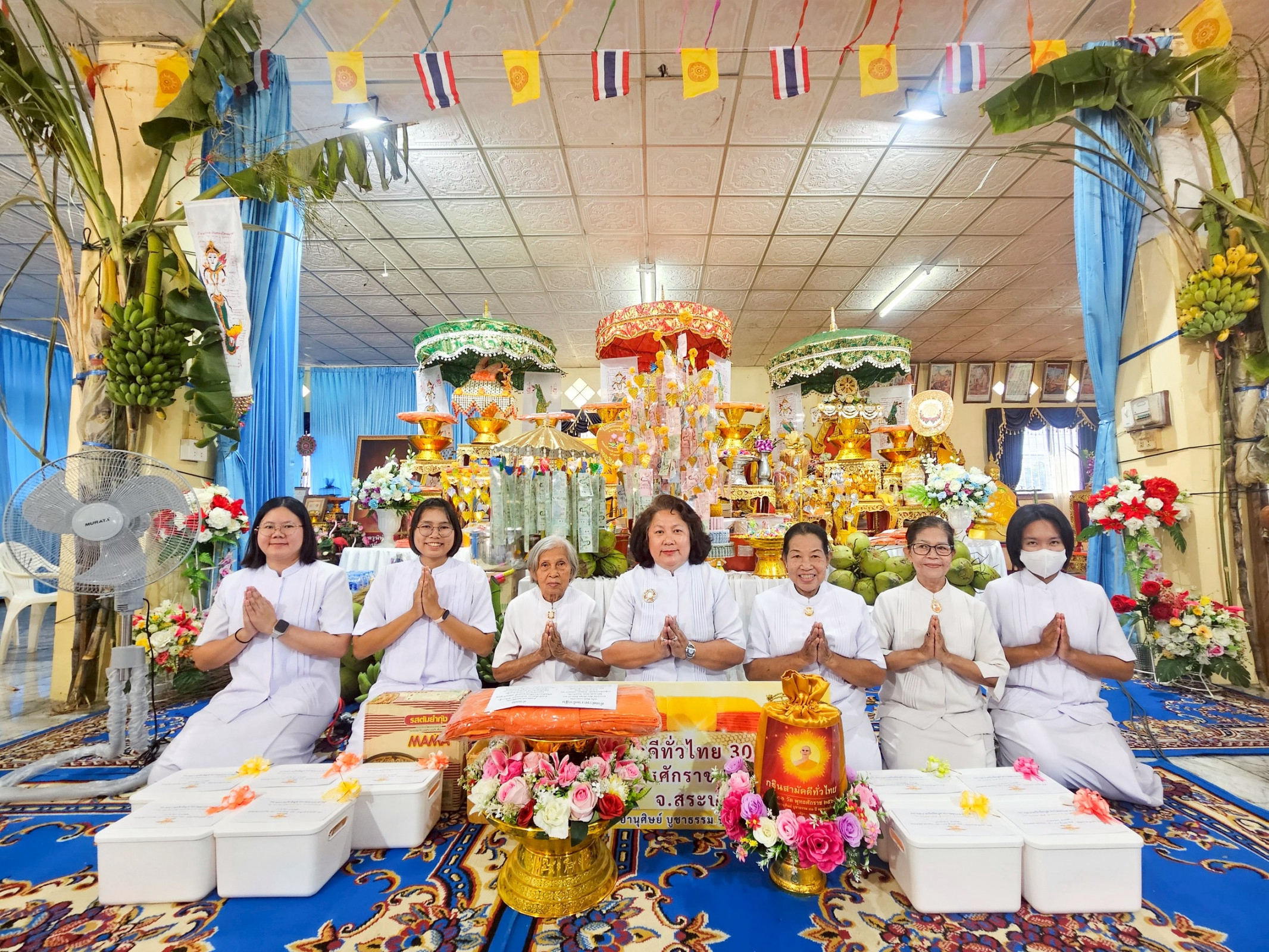 ภาพร่วมพิธีกรรมวัดราษฎร์พัฒนา