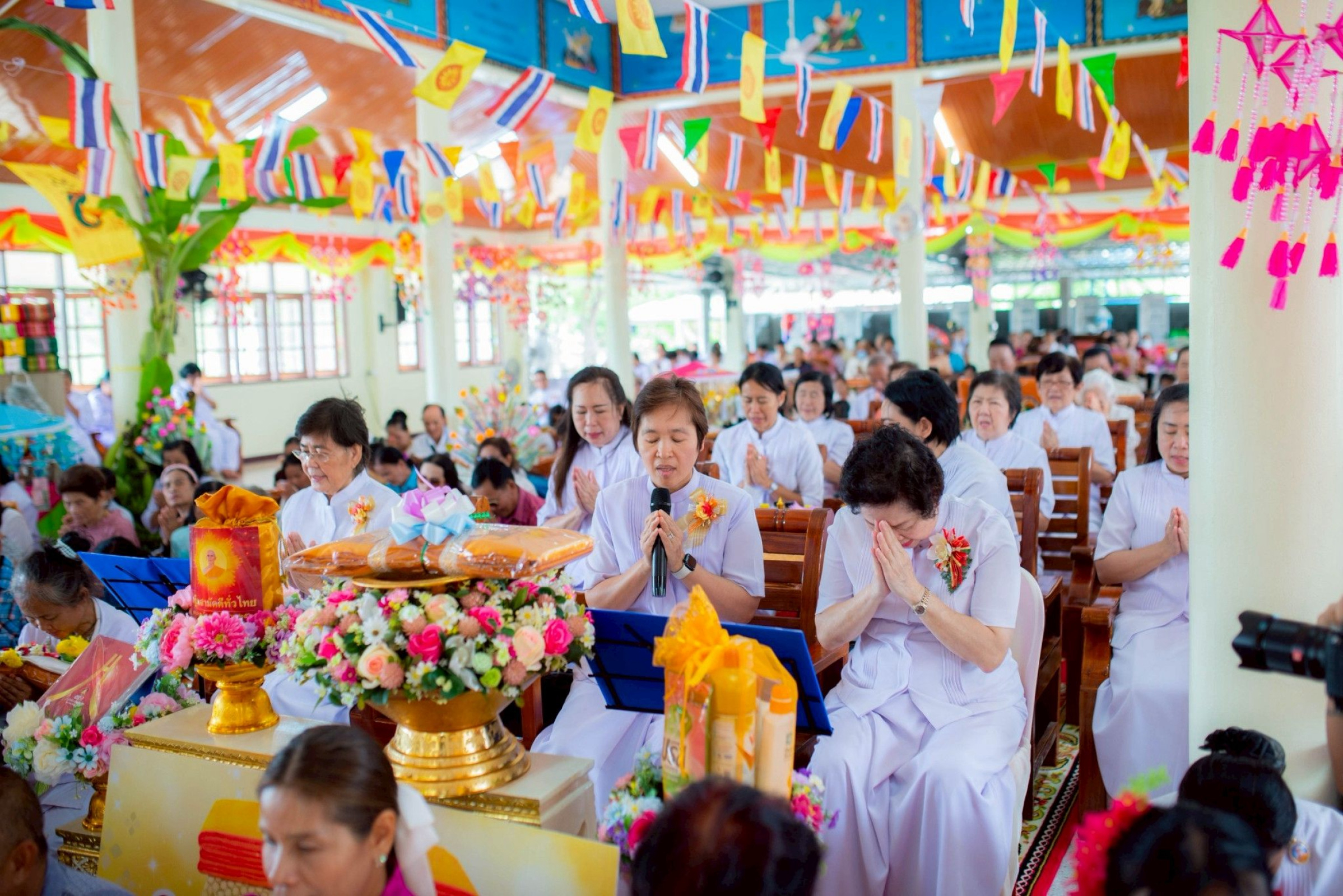 ภาพกล่าวคำถวายกฐินวัดไทรงามศิริมงคล