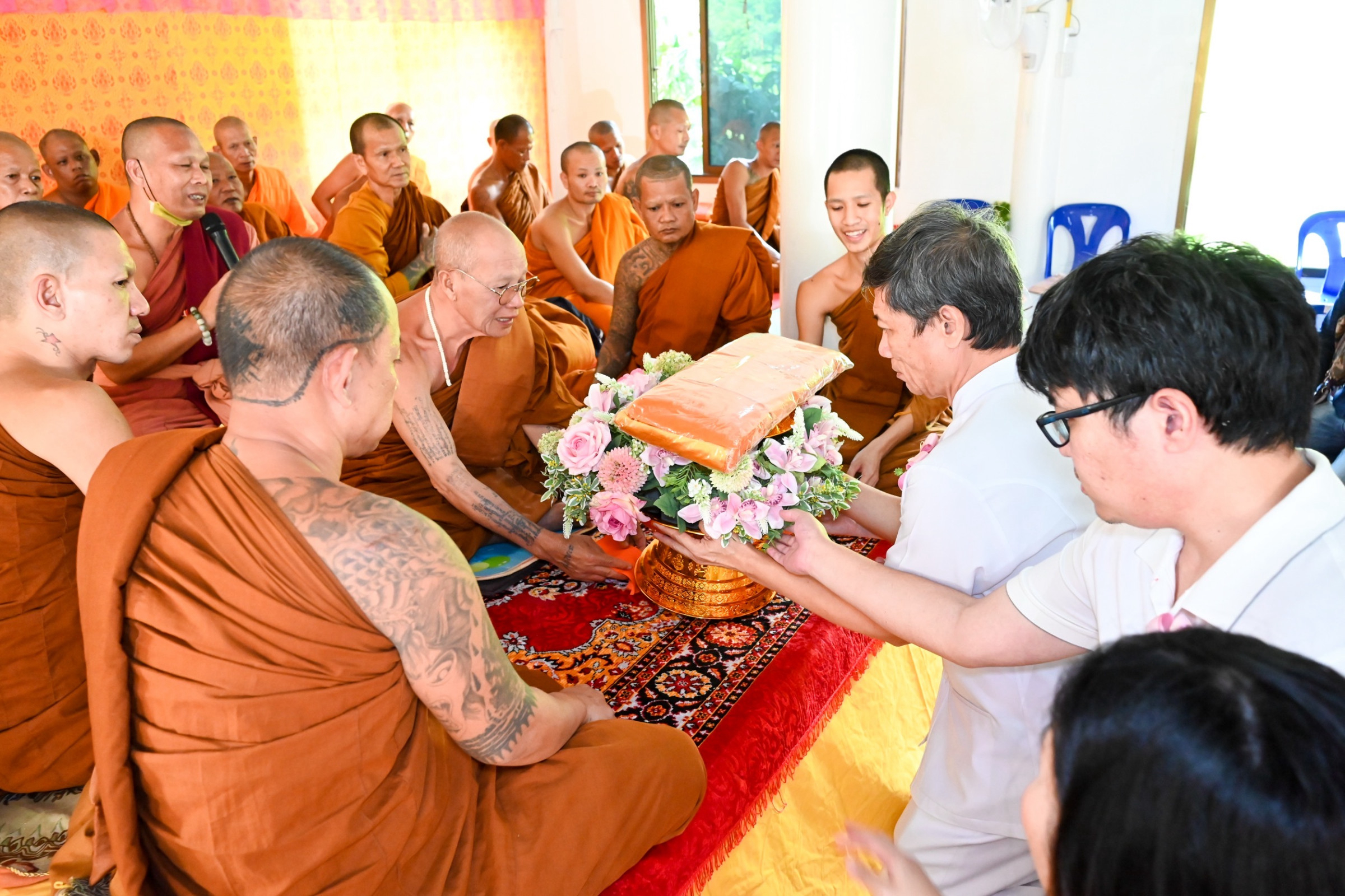 ภาพร่วมพิธีกรรมสำนักสงฆ์เก้ยละกอ