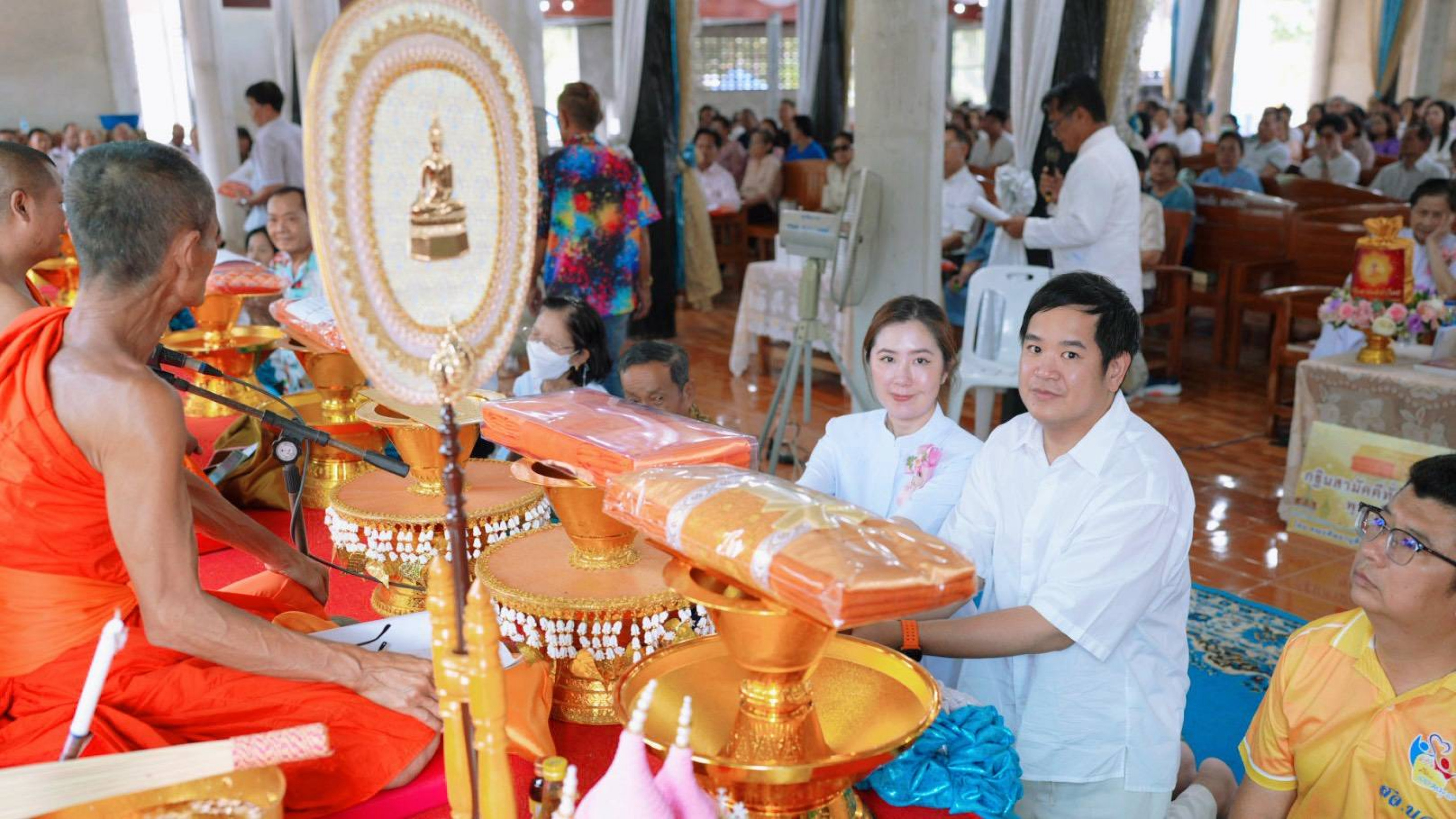 ภาพร่วมพิธีกรรมวัดหนองมน