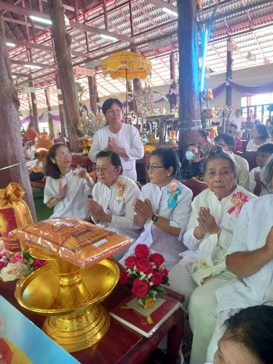 ภาพร่วมพิธีกรรมวัดศรีจันทร์ภาวนาราม