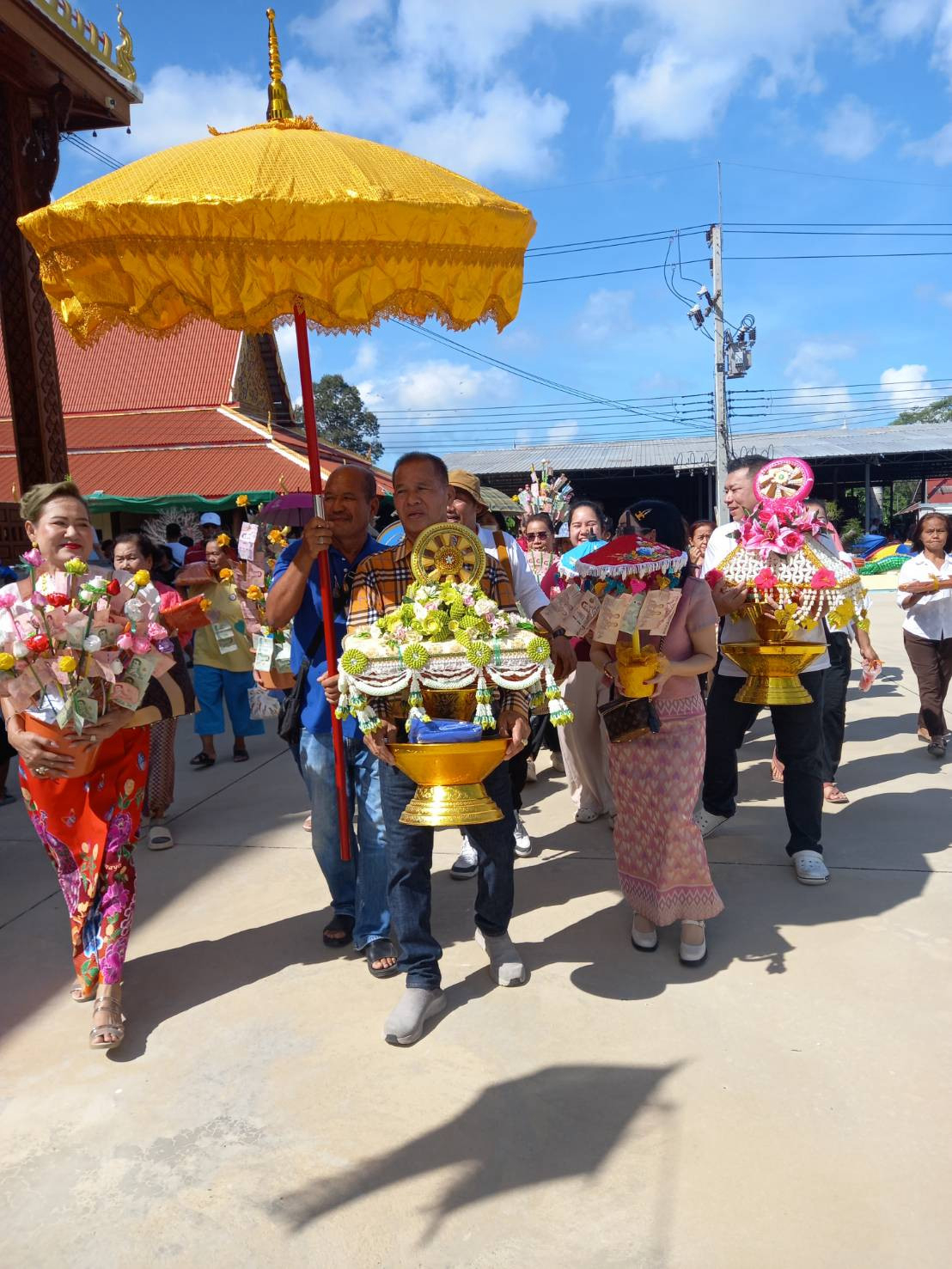 ภาพร่วมพิธีกรรมวัดศรีจันทร์ภาวนาราม
