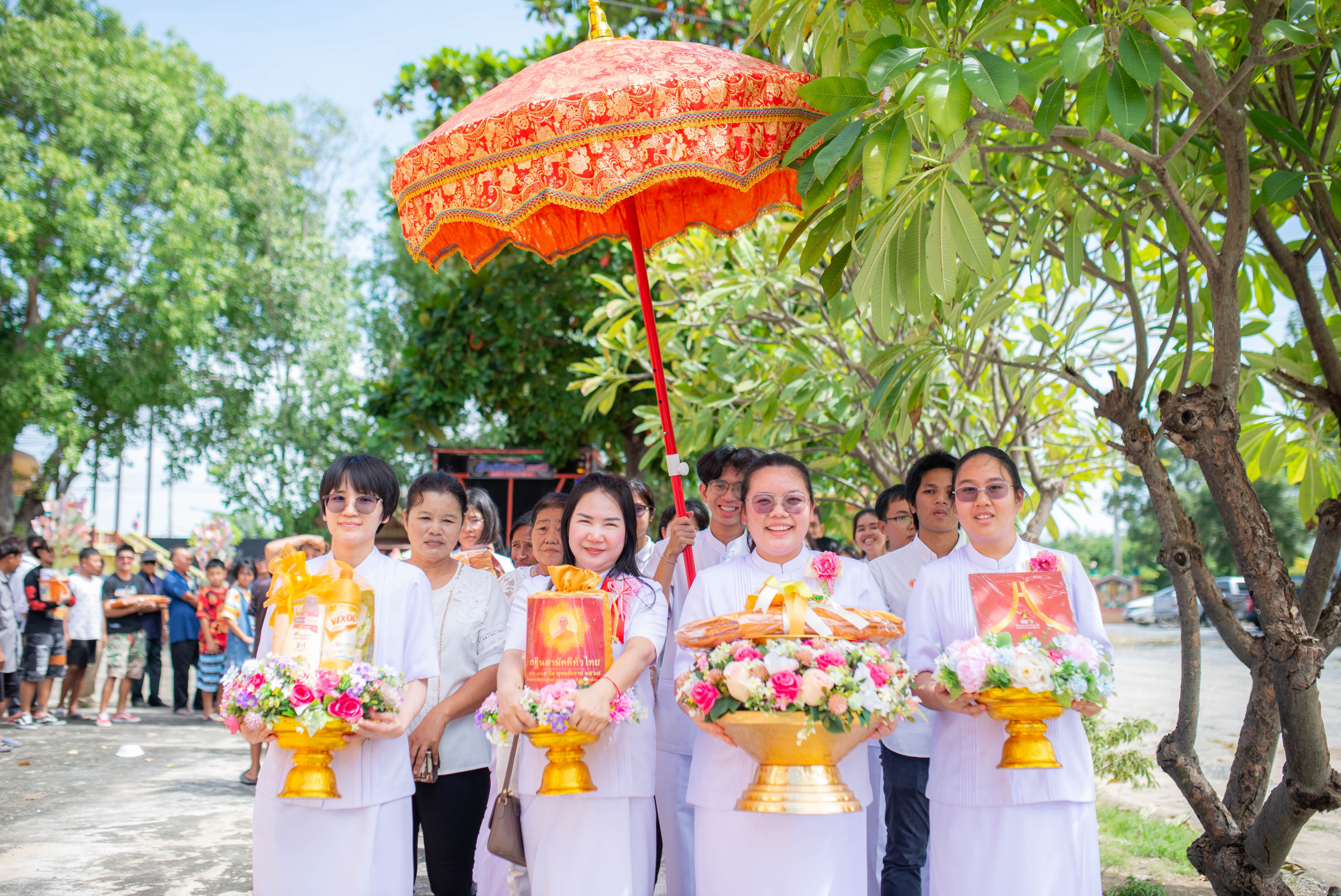 ภาพร่วมพิธีกรรมวัดปัญจมิตรชลิตาราม