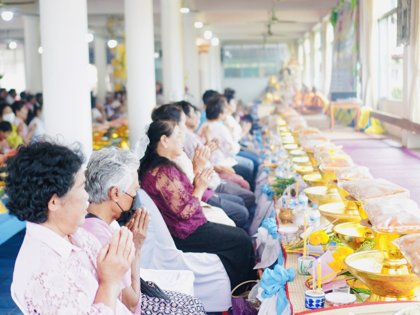 ภาพร่วมพิธีกรรมวัดนิคมพัฒนา