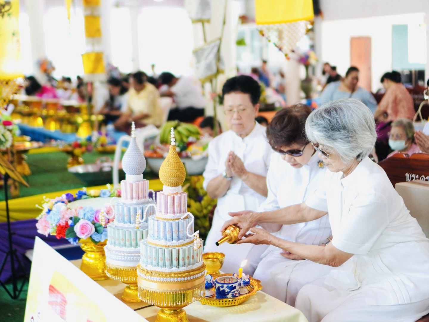 ภาพร่วมพิธีกรรมวัดนิคมพัฒนา