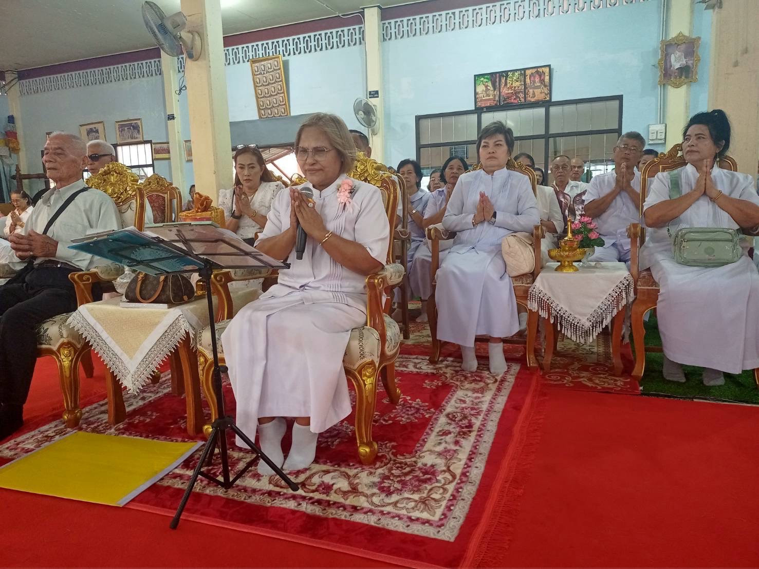 ภาพกล่าวคำถวายกฐินวัดอุทัยรัตนาราม