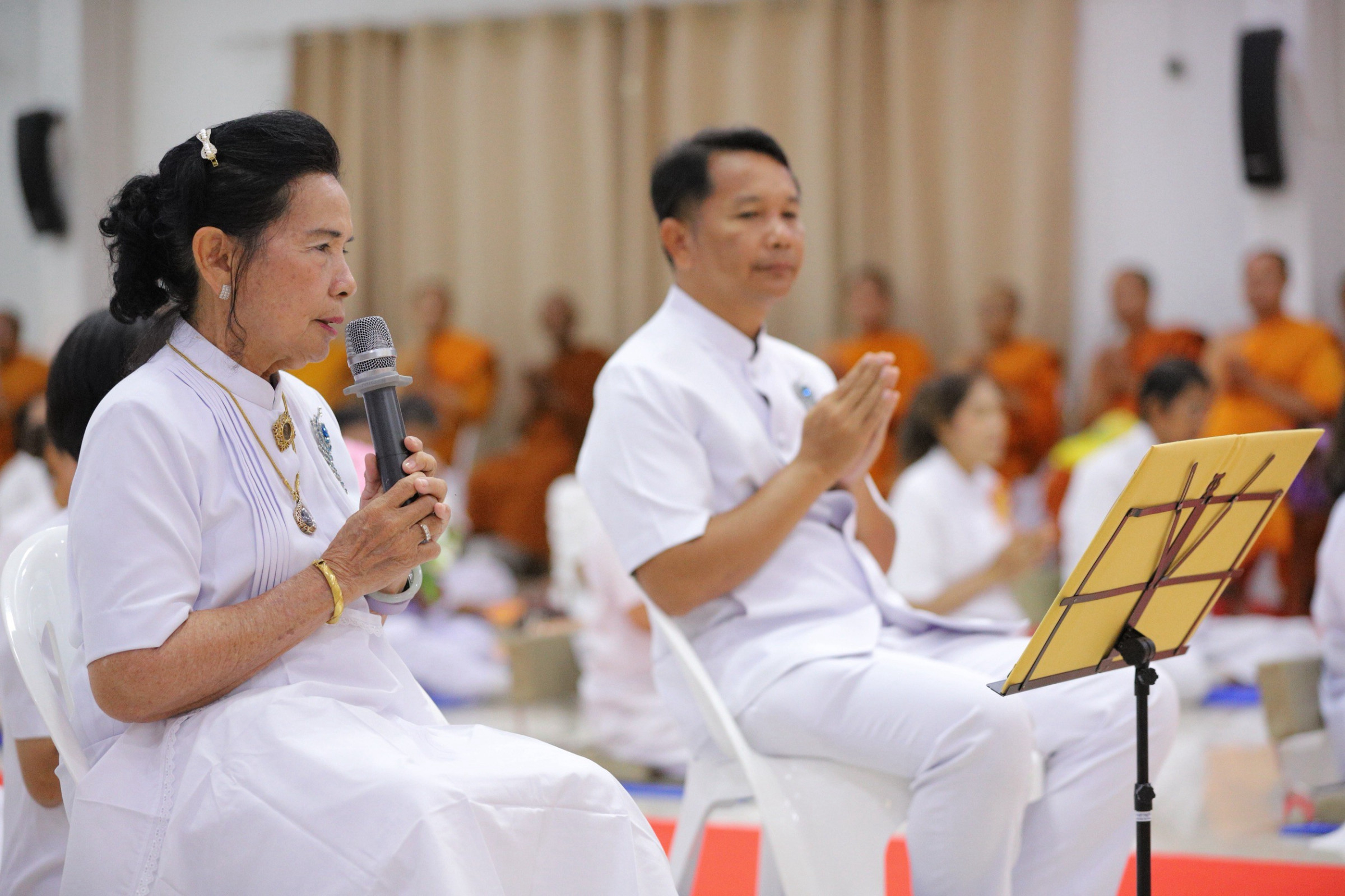 ภาพกล่าวคำถวายกฐินธุดงคสถานสุราษฎร์ธานี