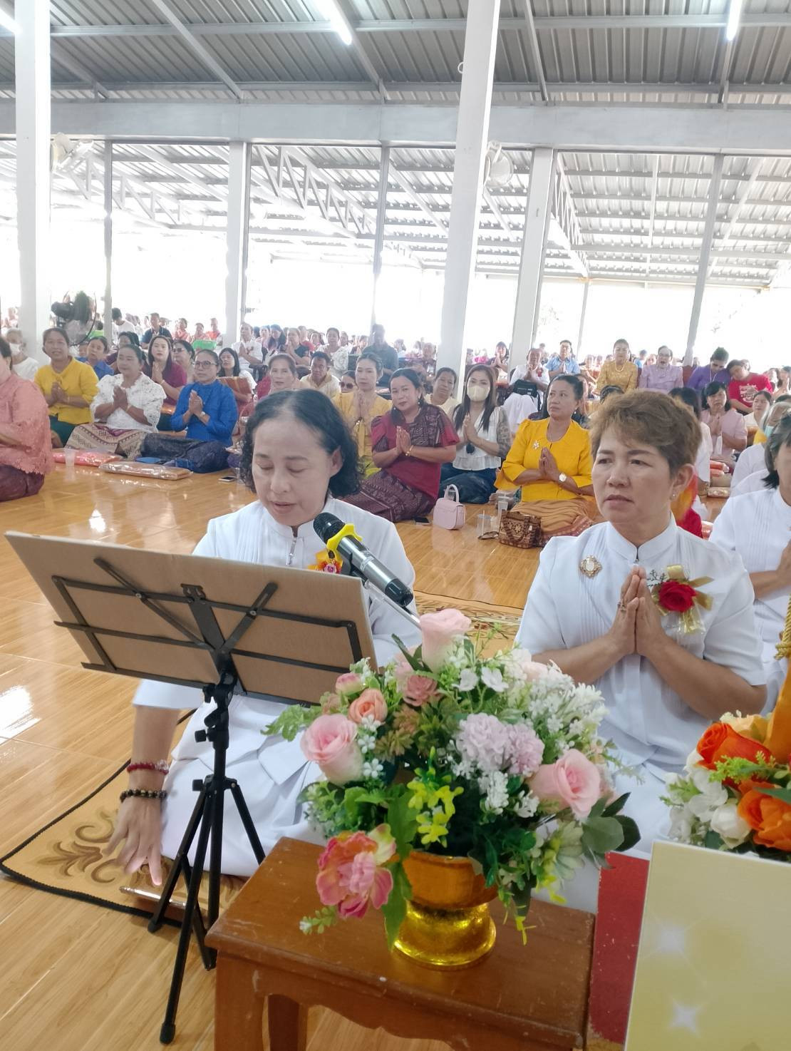 ภาพกล่าวคำถวายกฐินวัดเนินศิลาศรัทธาธรรม