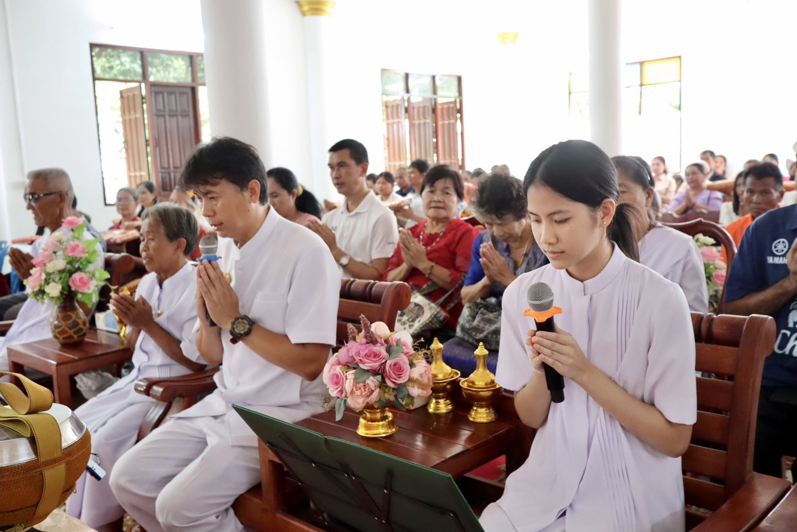 ภาพกล่าวคำถวายกฐินที่พักสงฆ์บ้านใหม่พัฒนา