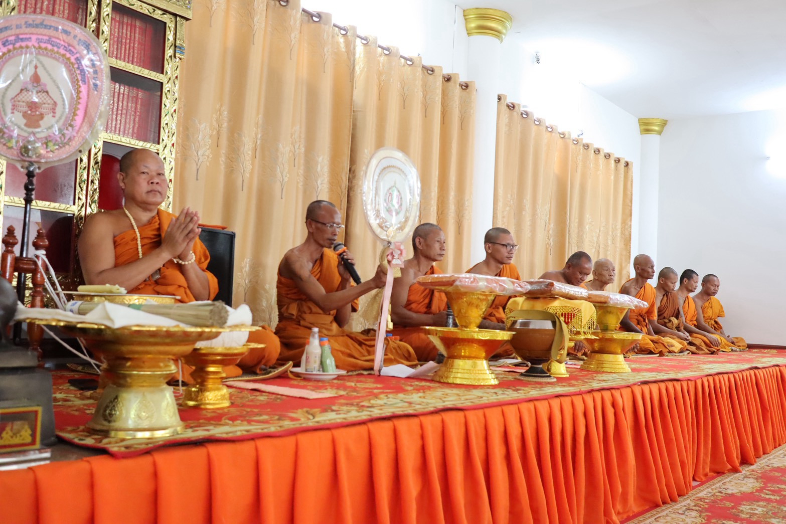 ภาพร่วมพิธีกรรมที่พักสงฆ์บ้านใหม่พัฒนา