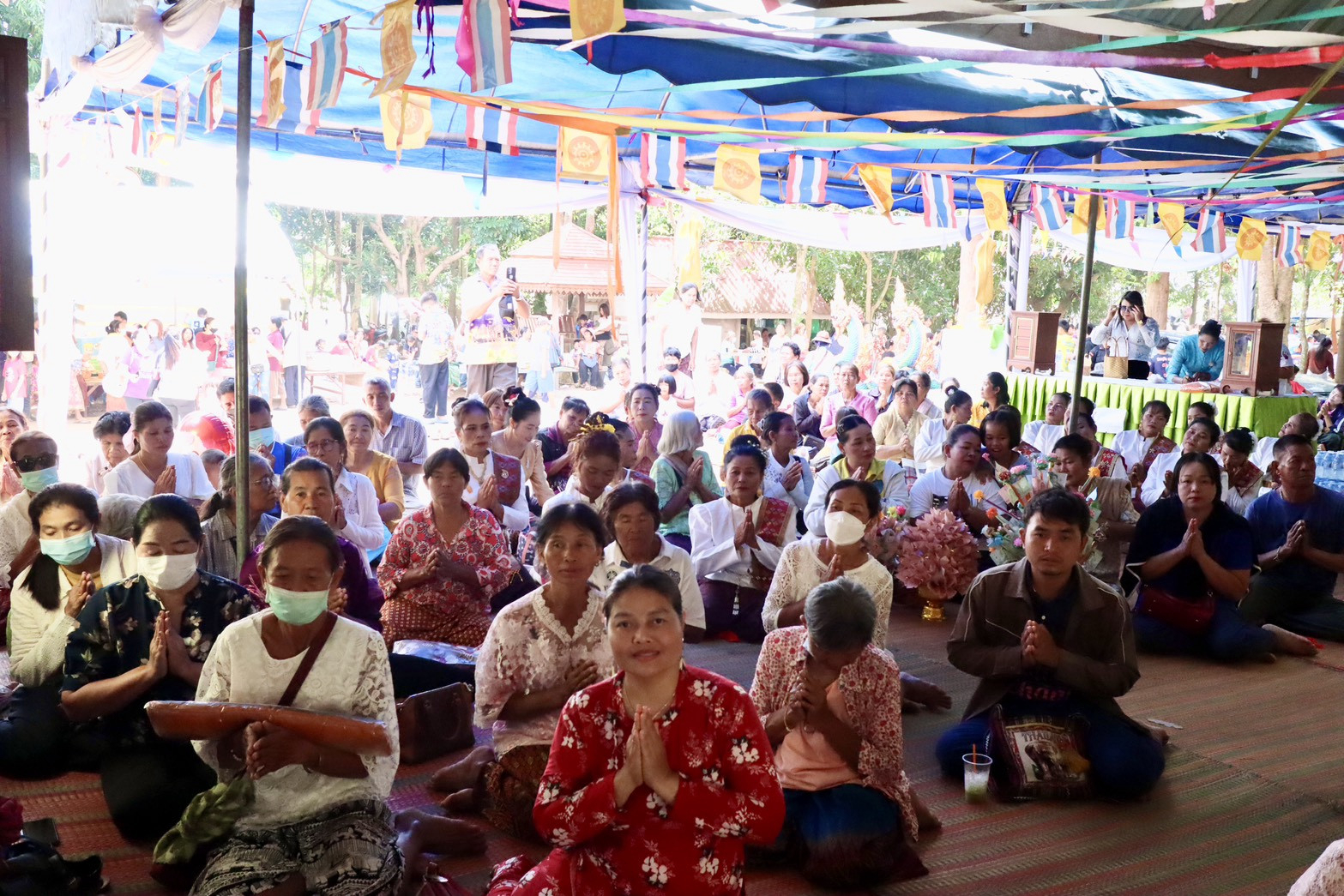 ภาพร่วมพิธีกรรมที่พักสงฆ์บ้านใหม่พัฒนา