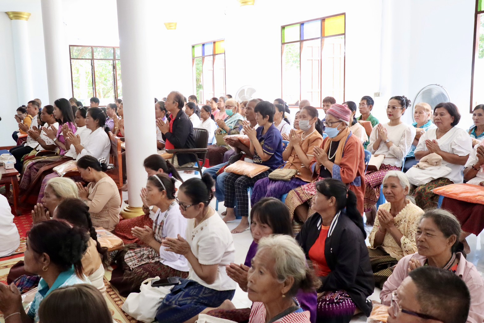 ภาพร่วมพิธีกรรมที่พักสงฆ์บ้านใหม่พัฒนา