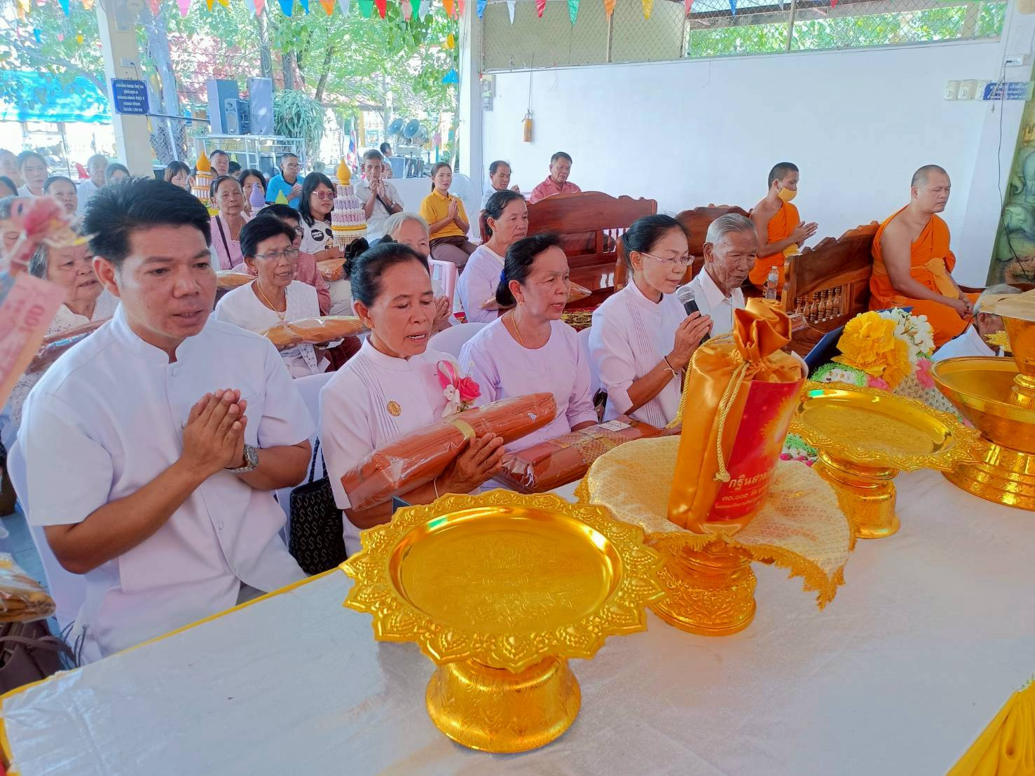 ภาพกล่าวคำถวายกฐินวัดท่าเรียบ