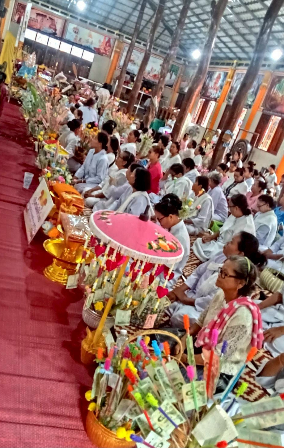 ภาพร่วมพิธีกรรมวัดสำราญธรรมาวาส