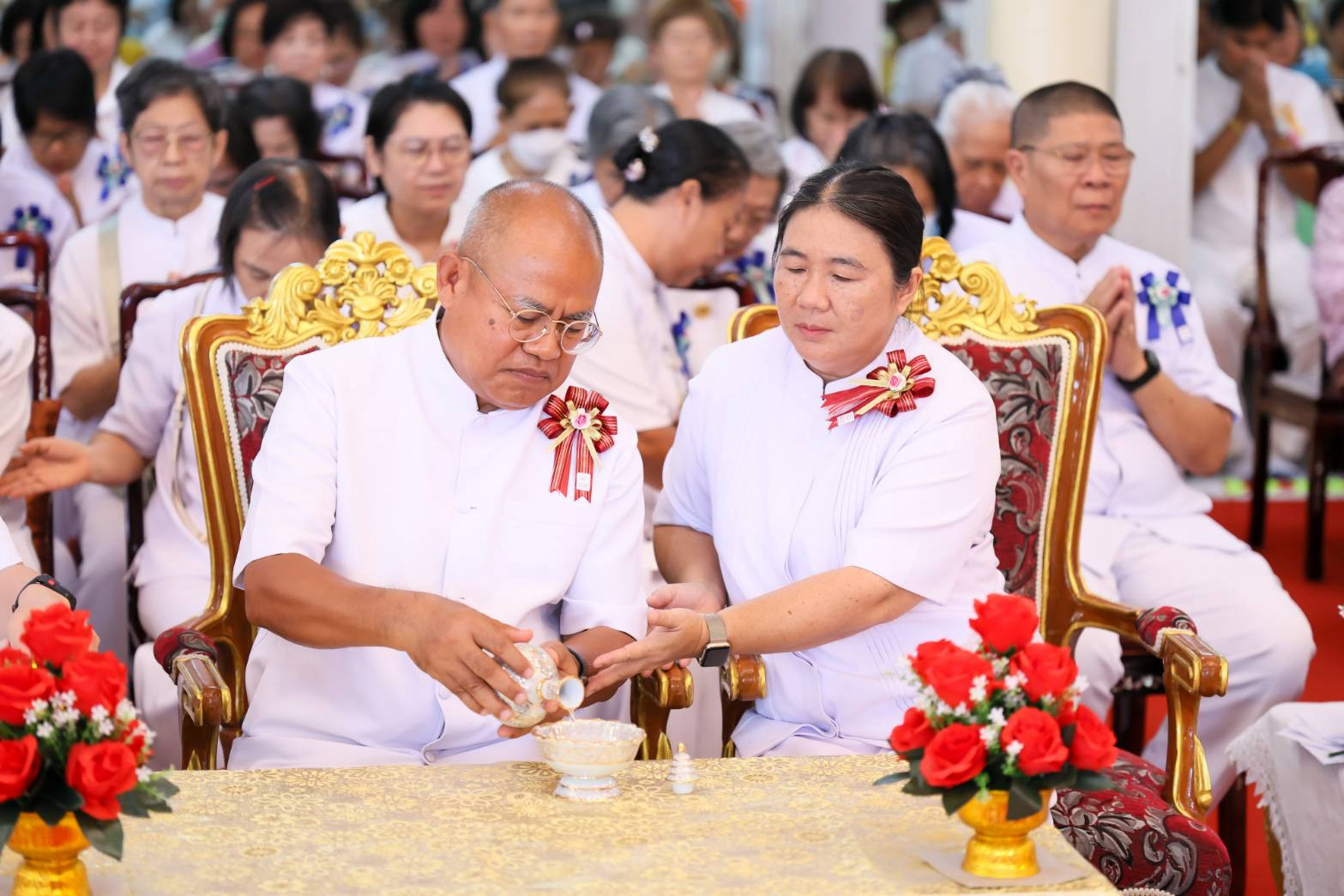 ภาพร่วมพิธีกรรมวัดพรหมวงศาราม