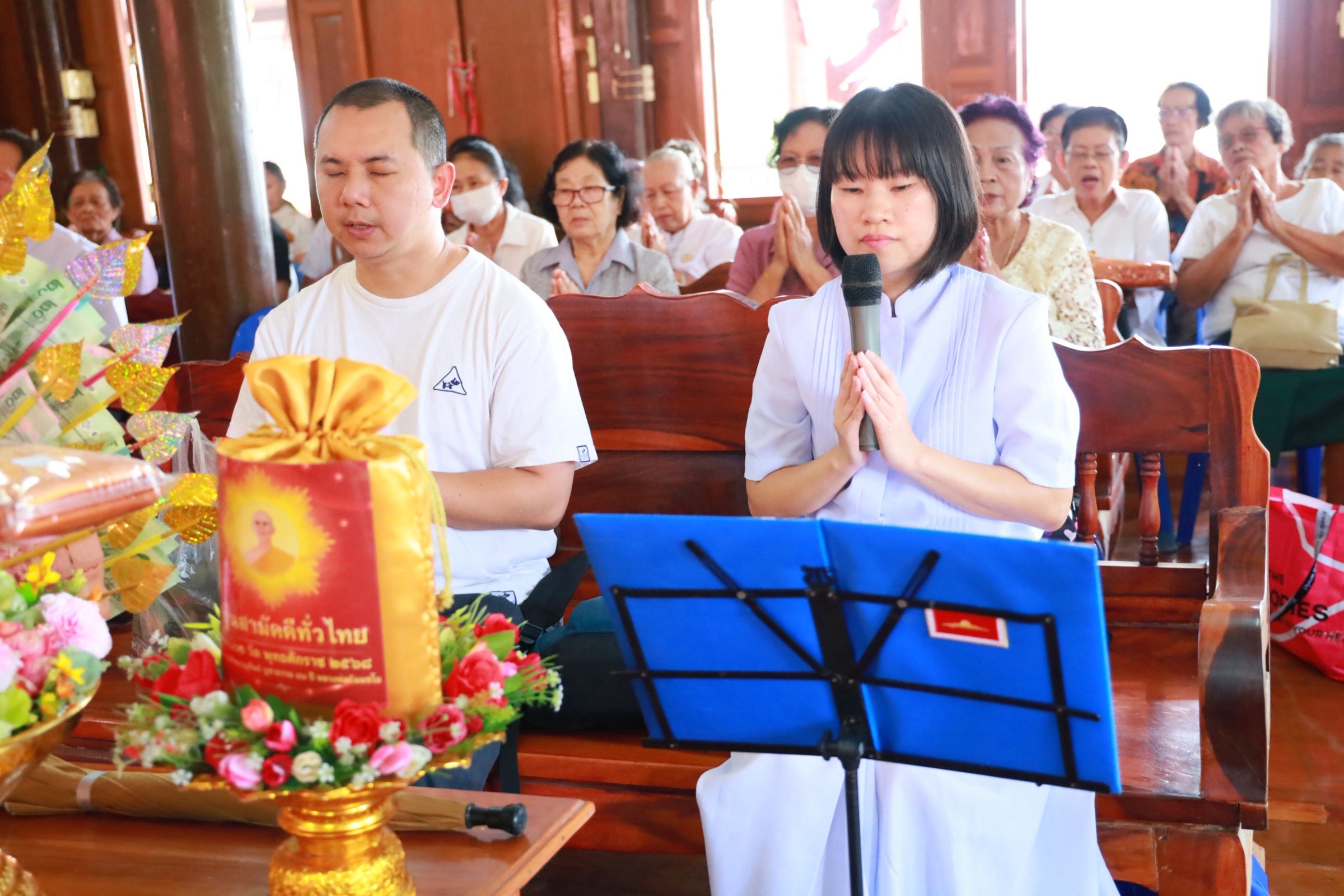 ภาพกล่าวคำถวายกฐินวัดคุ้งกร่าง