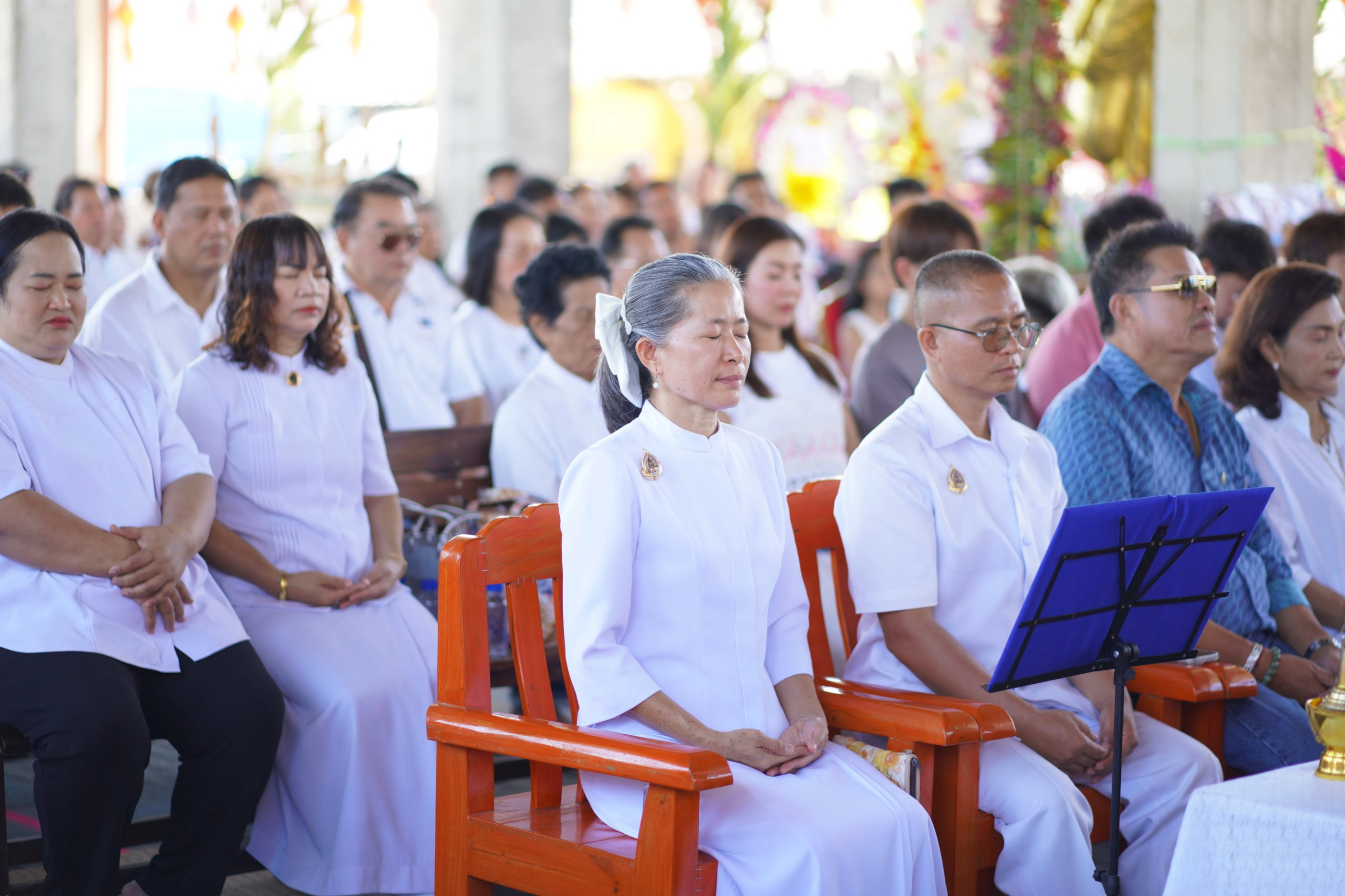 ภาพร่วมพิธีกรรมสำนักสงฆ์ทุ่งกวางทอง