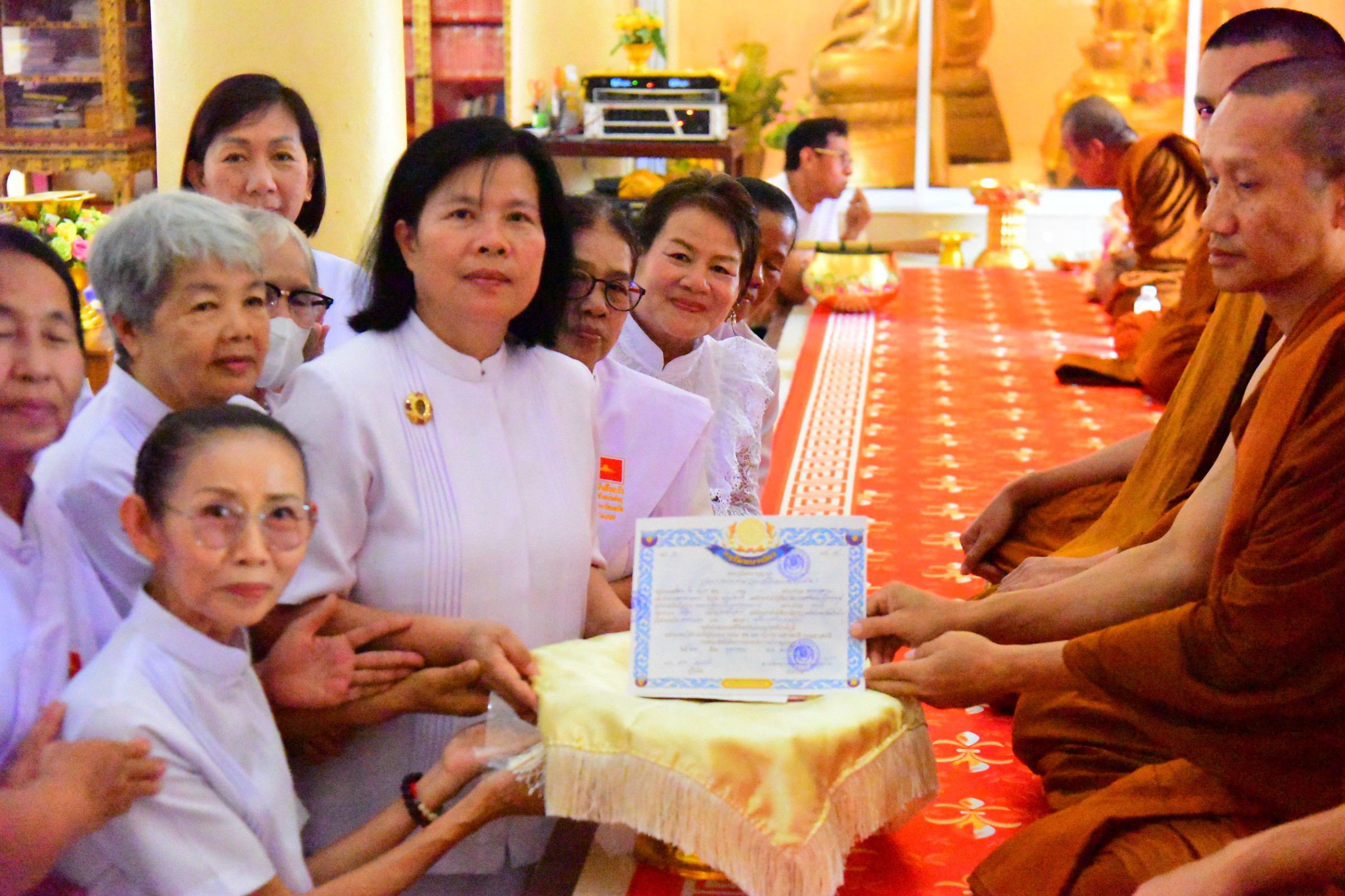 ภาพร่วมพิธีกรรมวัดเวฬุวนาราม