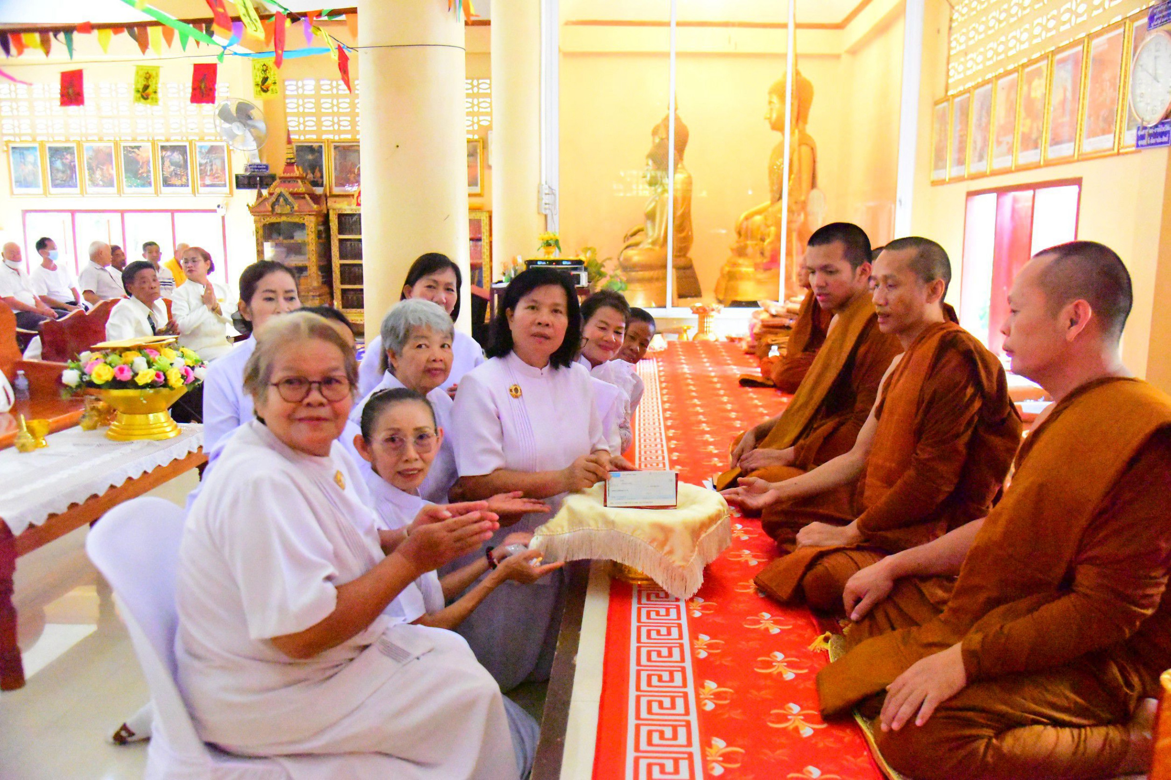 ภาพร่วมพิธีกรรมวัดเวฬุวนาราม