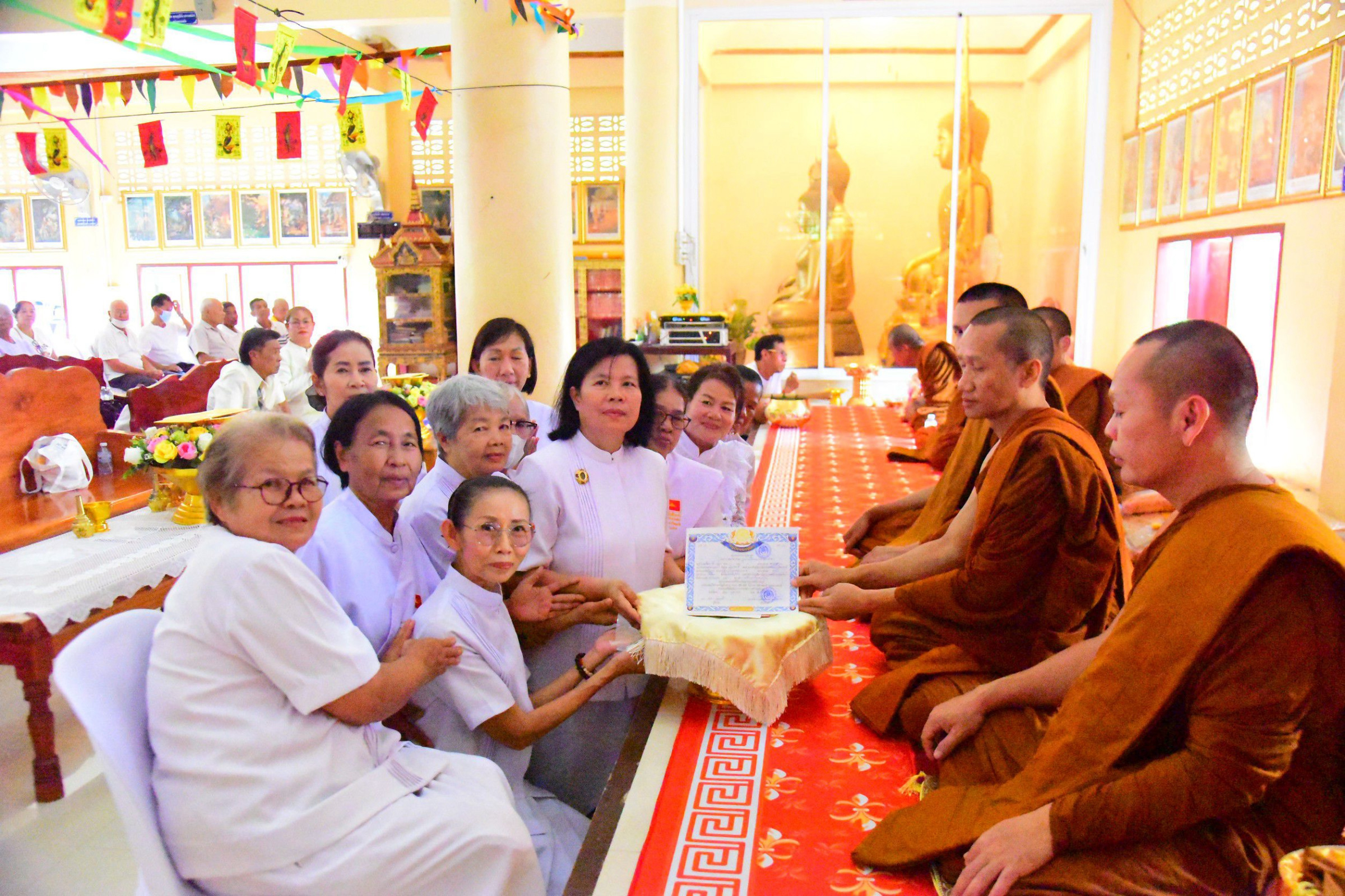 ภาพร่วมพิธีกรรมวัดเวฬุวนาราม