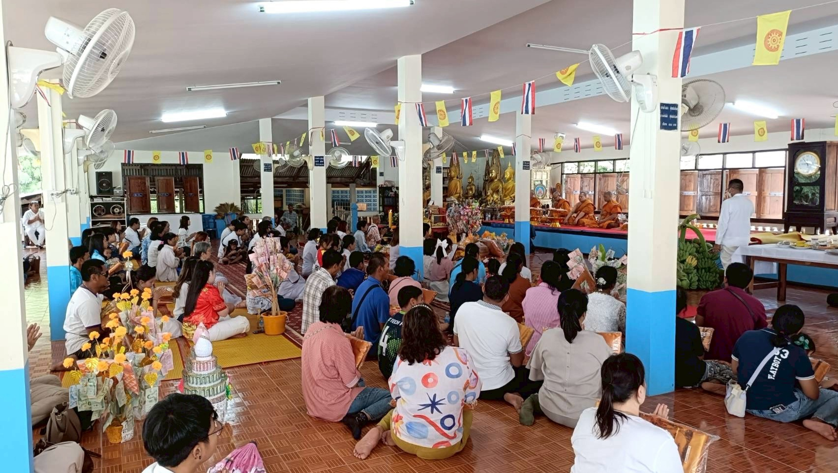 ภาพร่วมพิธีกรรมวัดเจ็ดเนิน